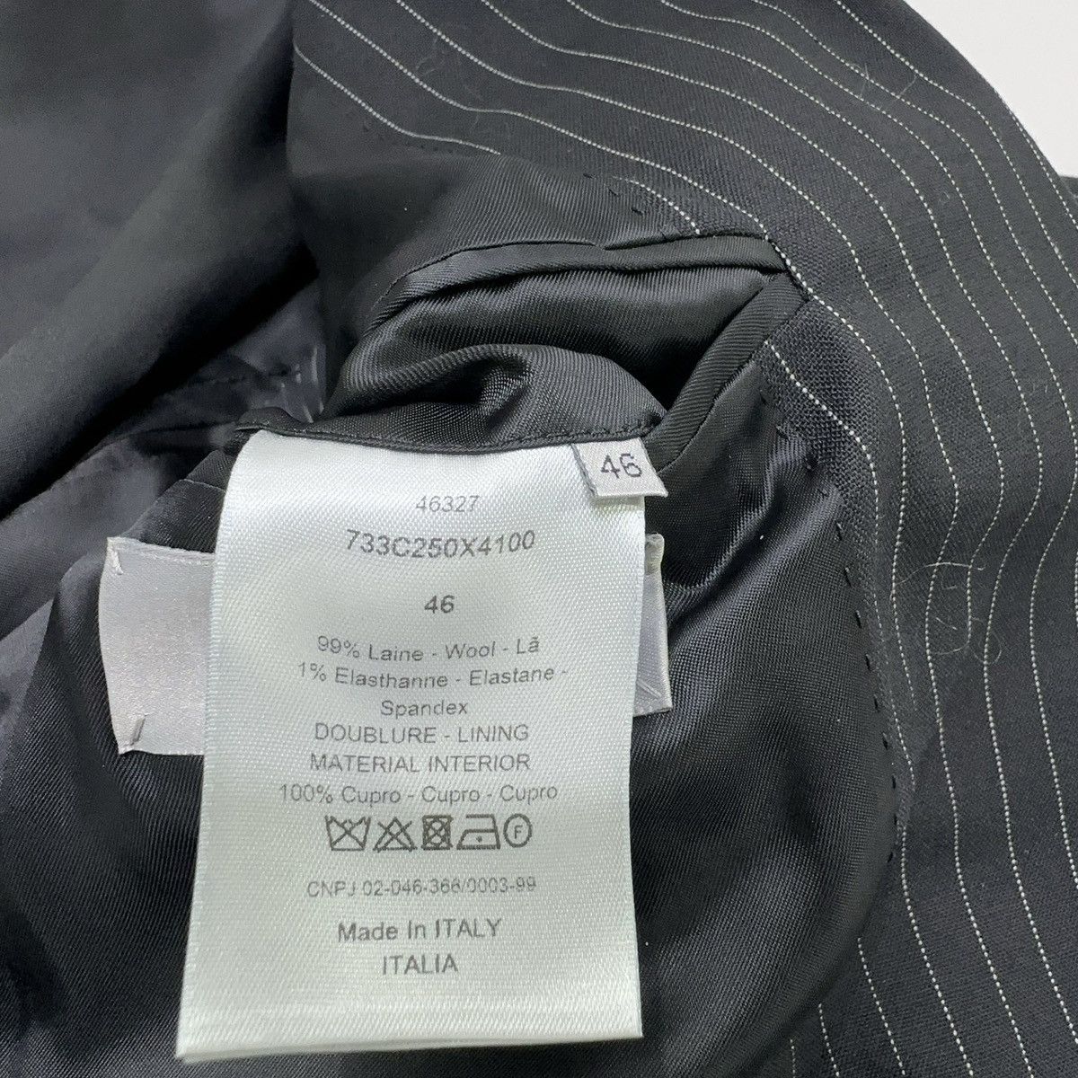 Dior Dior Pinstripe Double Breasted Blazer Size 46S - 3 Thumbnail