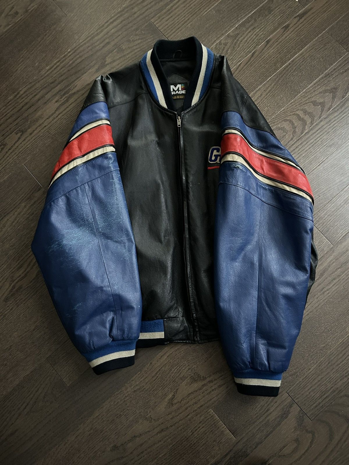 Vintage Vintage NY giants varsity jacket Size US L / EU 52-54 / 3 - 3 Thumbnail
