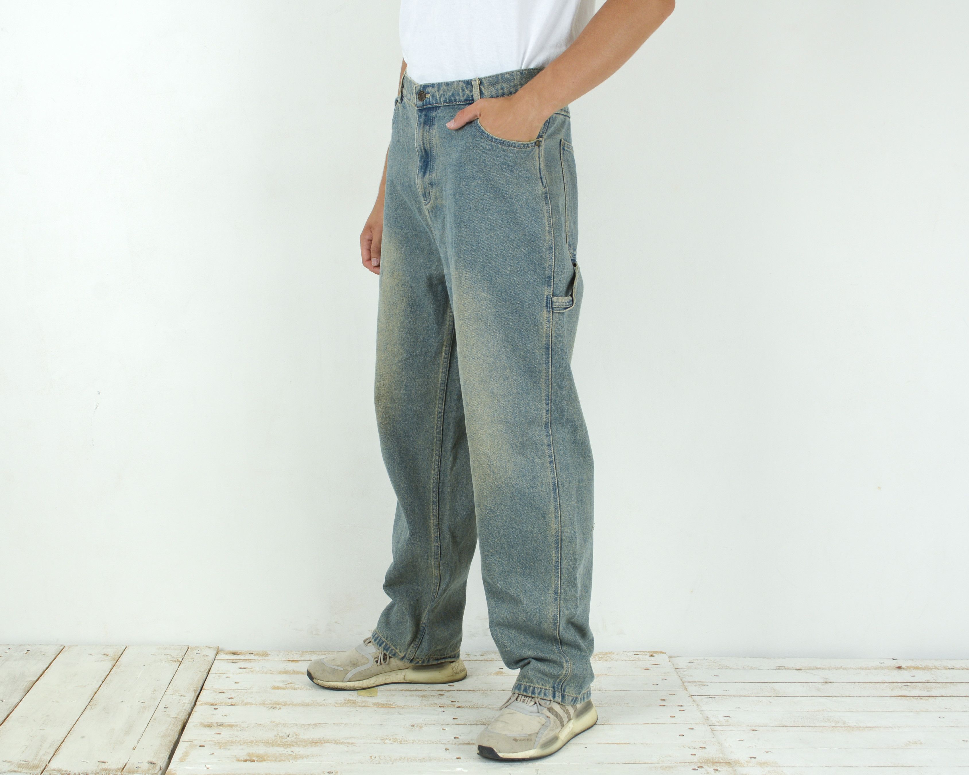 Karl Kani Men W40 L36 Relaxed Straight Jeans Denim Pants Trousers Rap Size US 40 / EU 56 - 3 Thumbnail