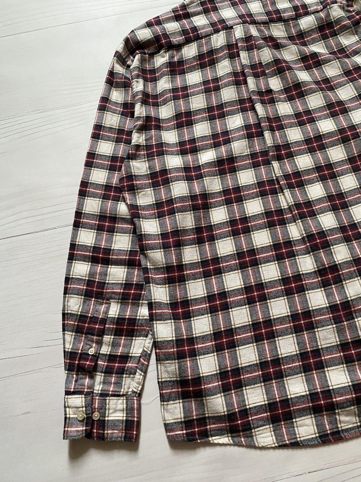 Barbour Barbour tailored fit MSH5033BE11 flannel button up shirt Size US XL / EU 56 / 4 - 14 Thumbnail