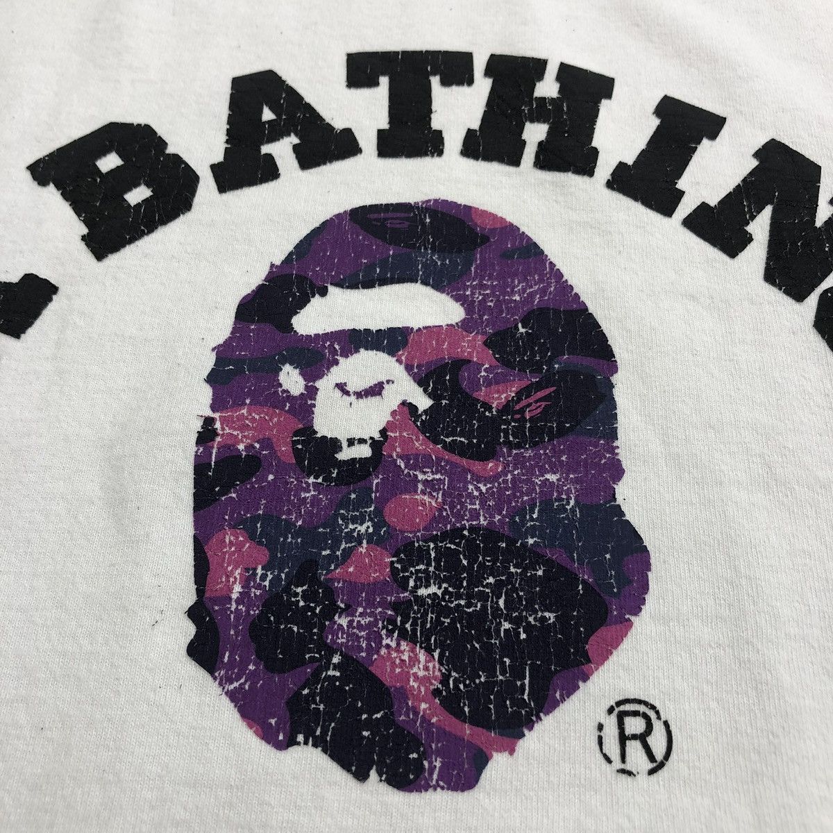 Bape A Bathing Ape Galaxy Head Big Logo Bape White Tee Hypebeast Size US XXL / EU 58 / 5 - 4 Thumbnail