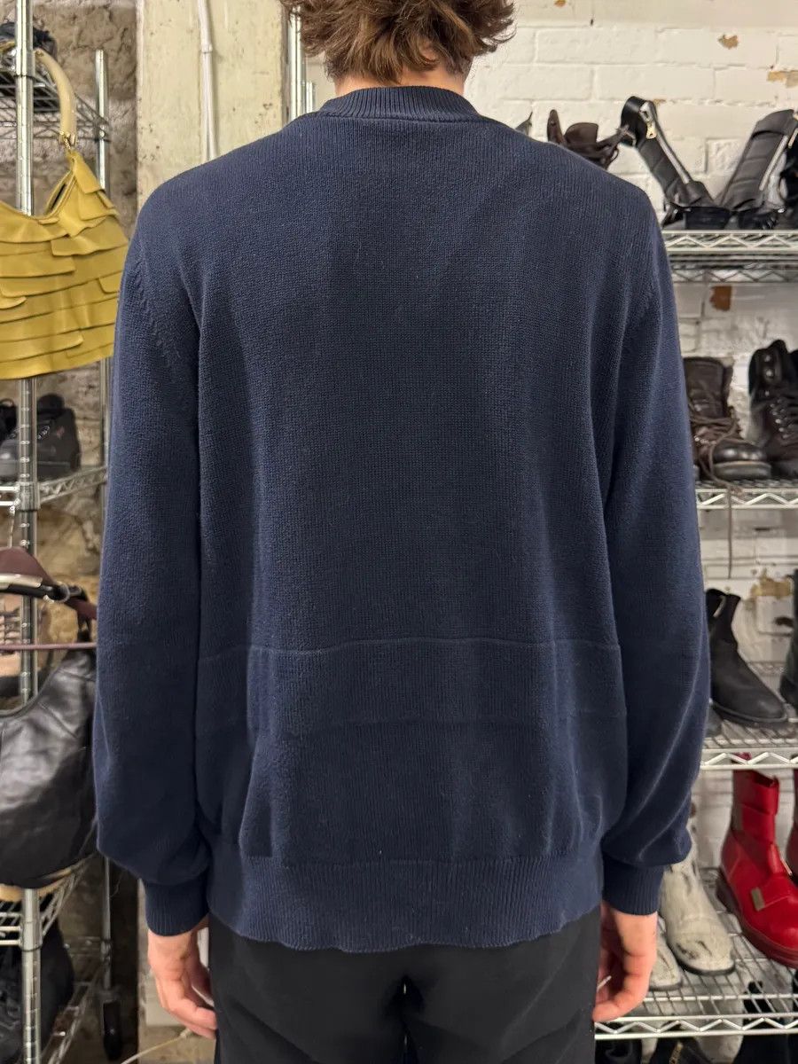 Dries Van Noten × Vintage Dries Van Noten Navy Cardigan Zip-Up Sweater Size US S / EU 44-46 / 1 - 3 Thumbnail