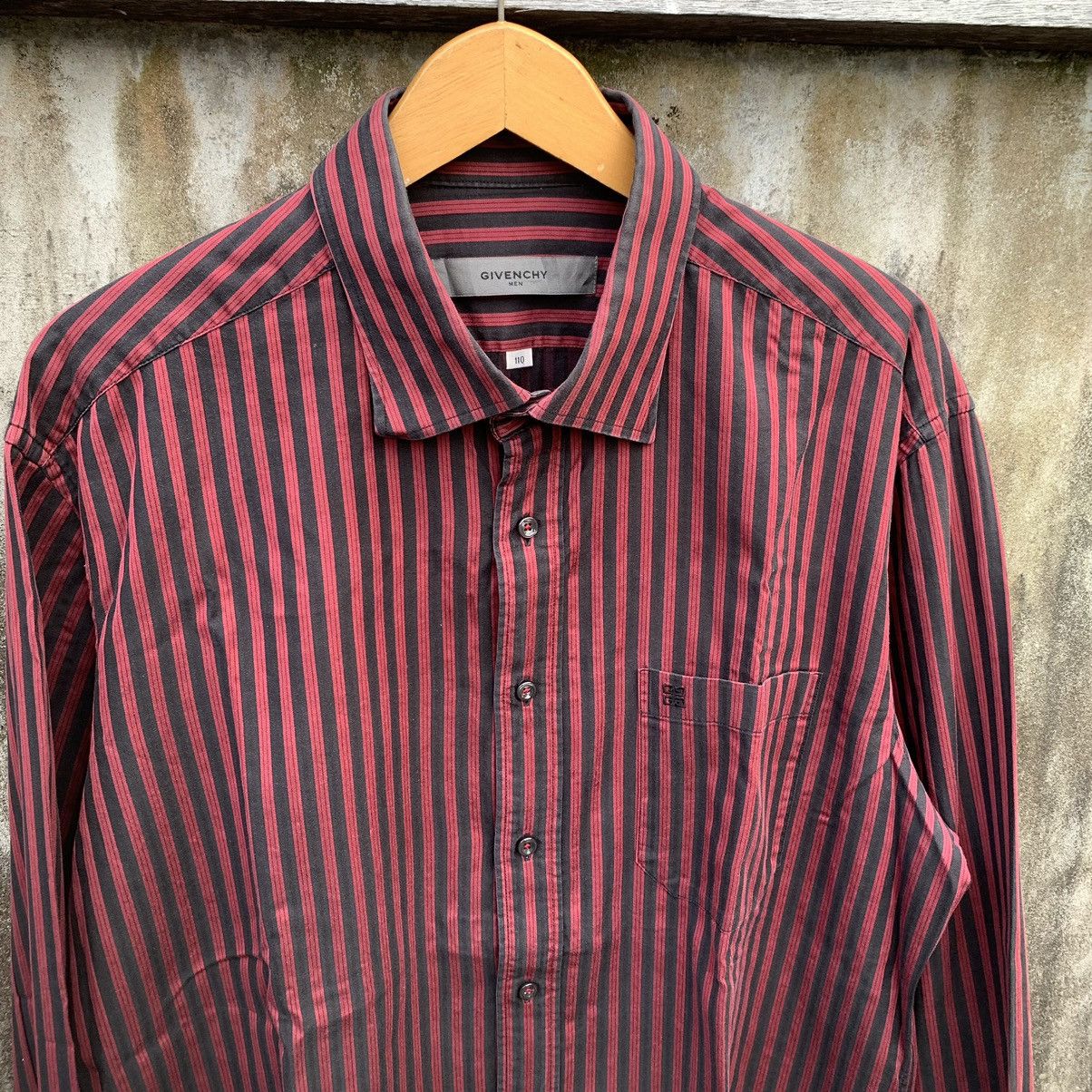 Givenchy VINTAGE GIVENCHY BUTTOP UP STRIPE SHIRT Size US XL / EU 56 / 4 - 4 Thumbnail