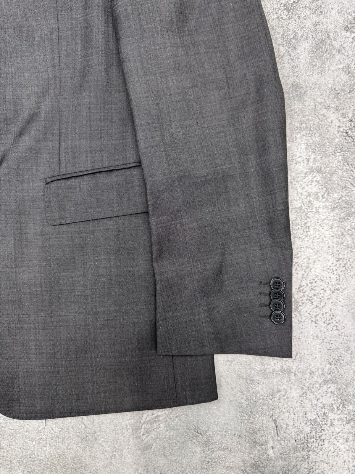 Versace Versace Men Check Suit Set Dark Grey Size M Size 50R - 3 Thumbnail