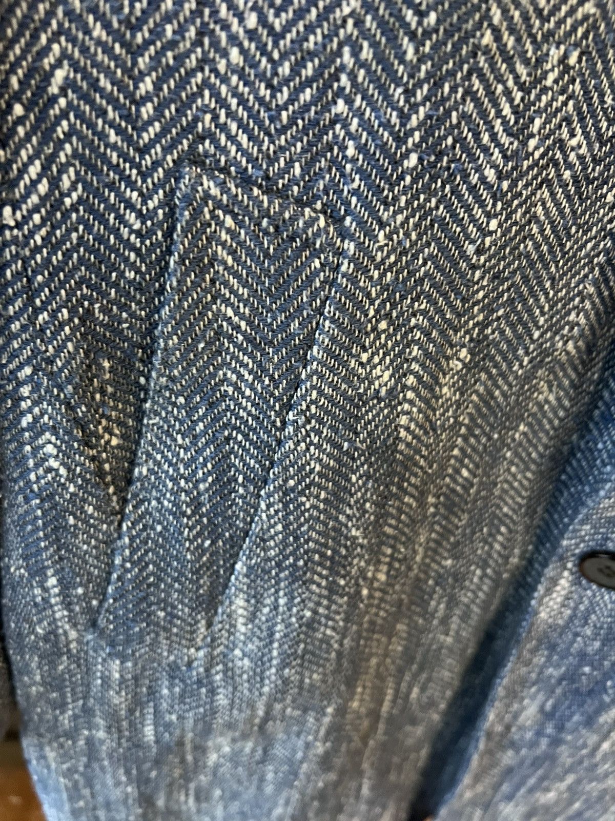 Suitsupply SUITSUPPLY Heavy Coat Vicenza Herringbone Men’s Blue Size 44 Size US S / EU 44-46 / 1 - 6 Thumbnail