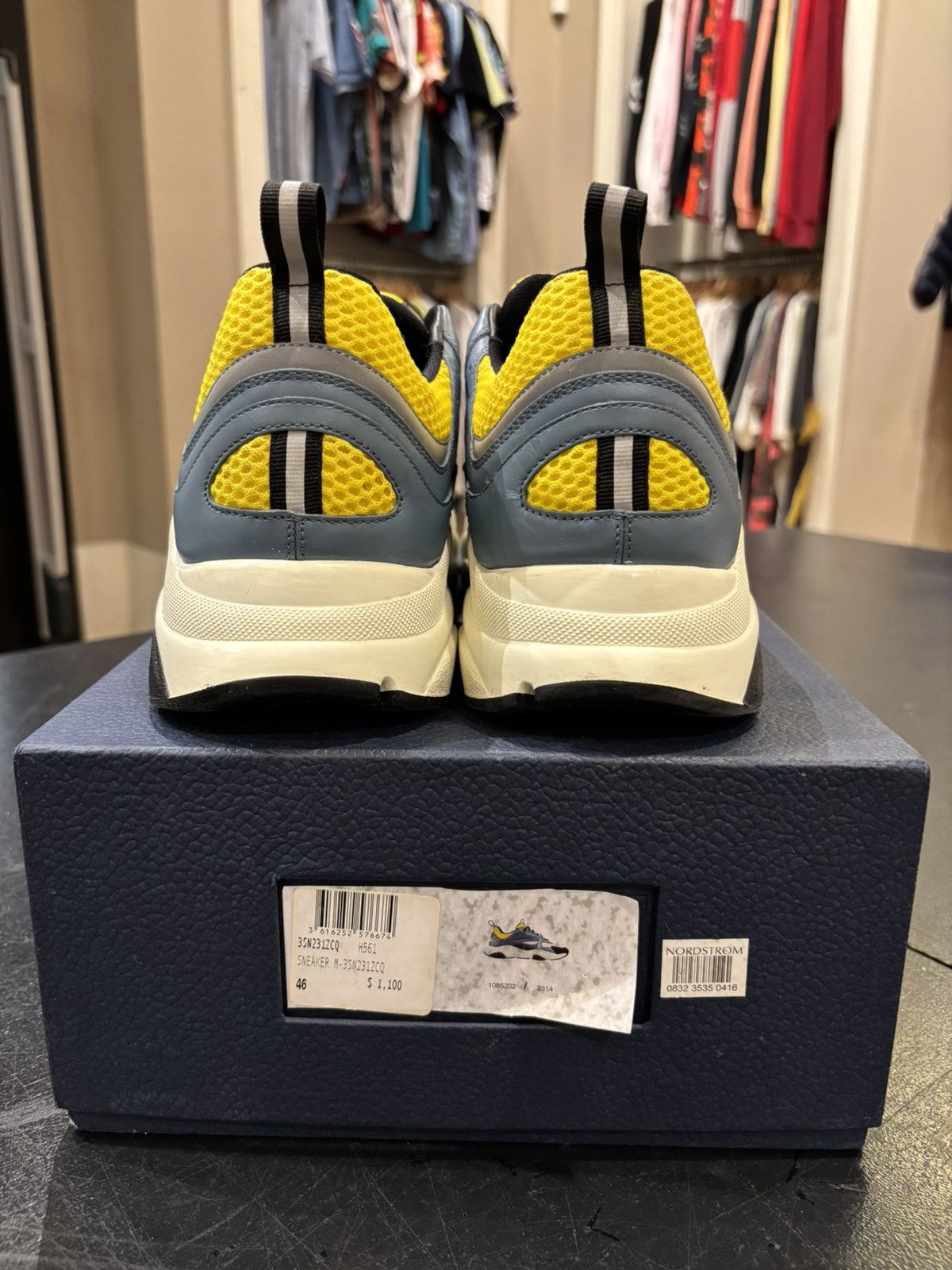 Dior Dior b22 blue yellow sneakers Size US 13 / EU 46 - 4 Thumbnail