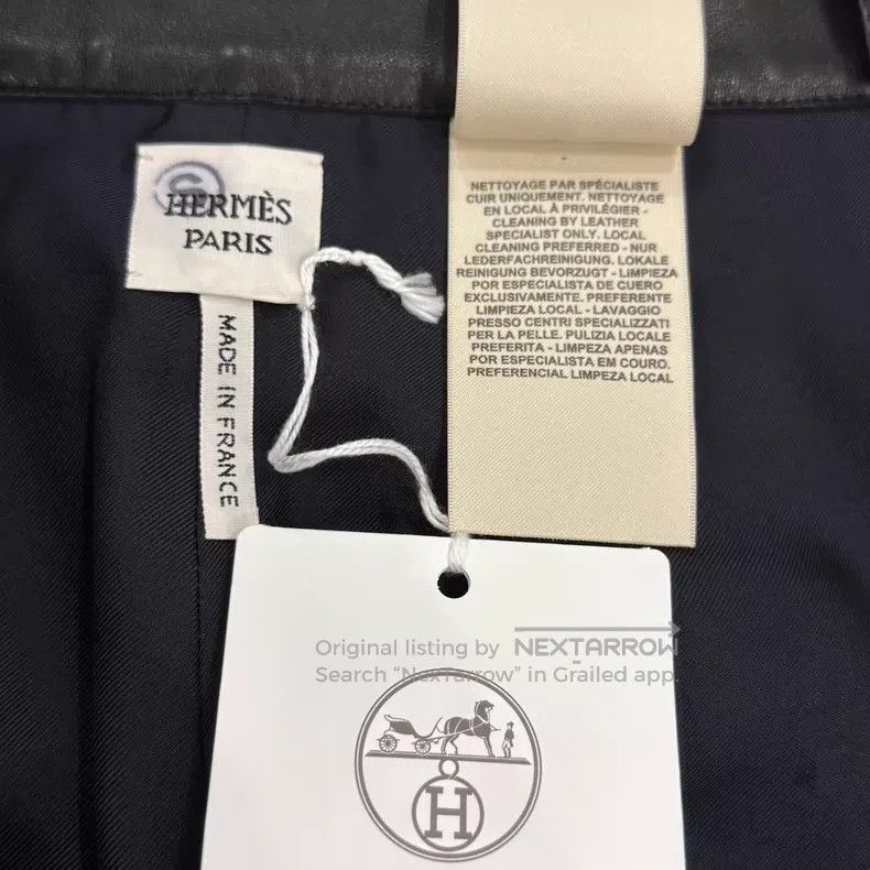 Hermes Hermes Black Sheepskin Waist Chain Short Pants Size 42" / US 20 - 6 Thumbnail