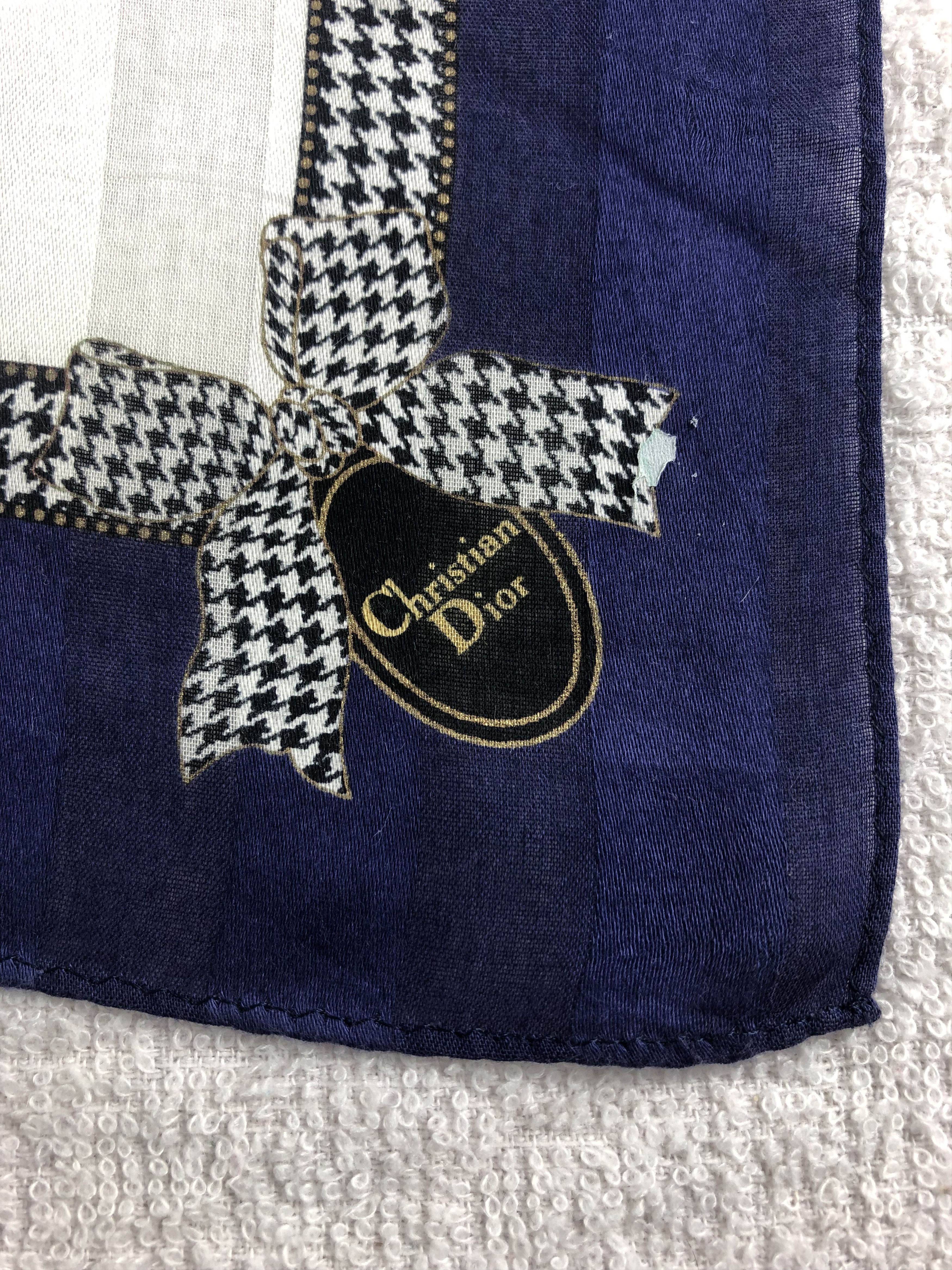 Vintage Christian Dior Handkerchief / Bandana / Neckerchief C237 Size ONE SIZE - 5 Thumbnail