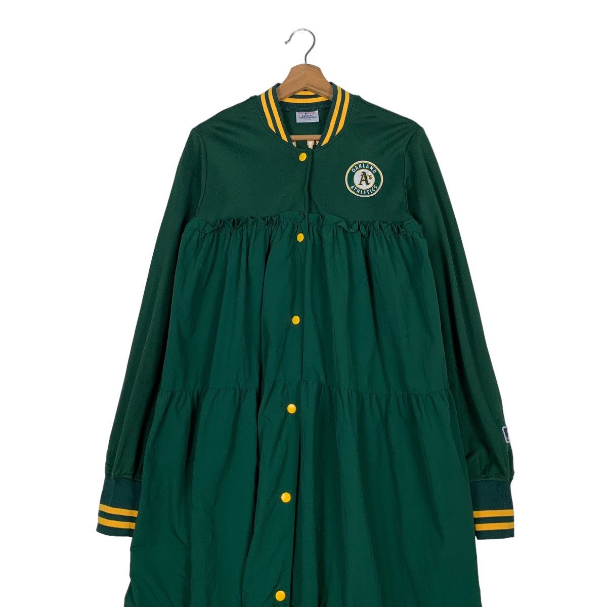 Japanese Brand OAKLAND ATHLETICS BIG LOGO DRESS #0646-C30 Size M / US 6-8 / IT 42-44 - 3 Thumbnail
