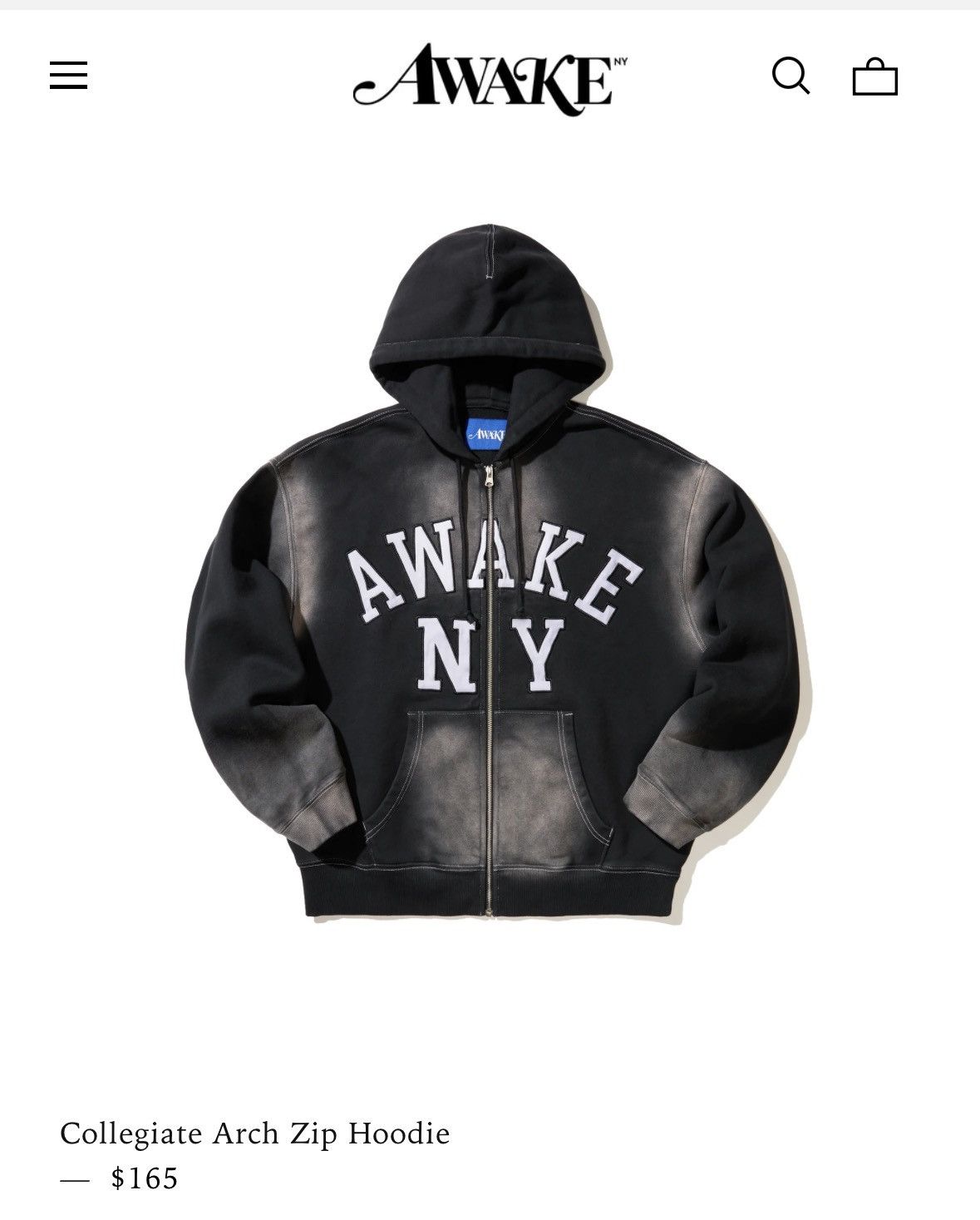 Awake NY AWAKE NY - Collegiate Arch Zip Hoodie Size US L / EU 52-54 / 3 - 4 Thumbnail