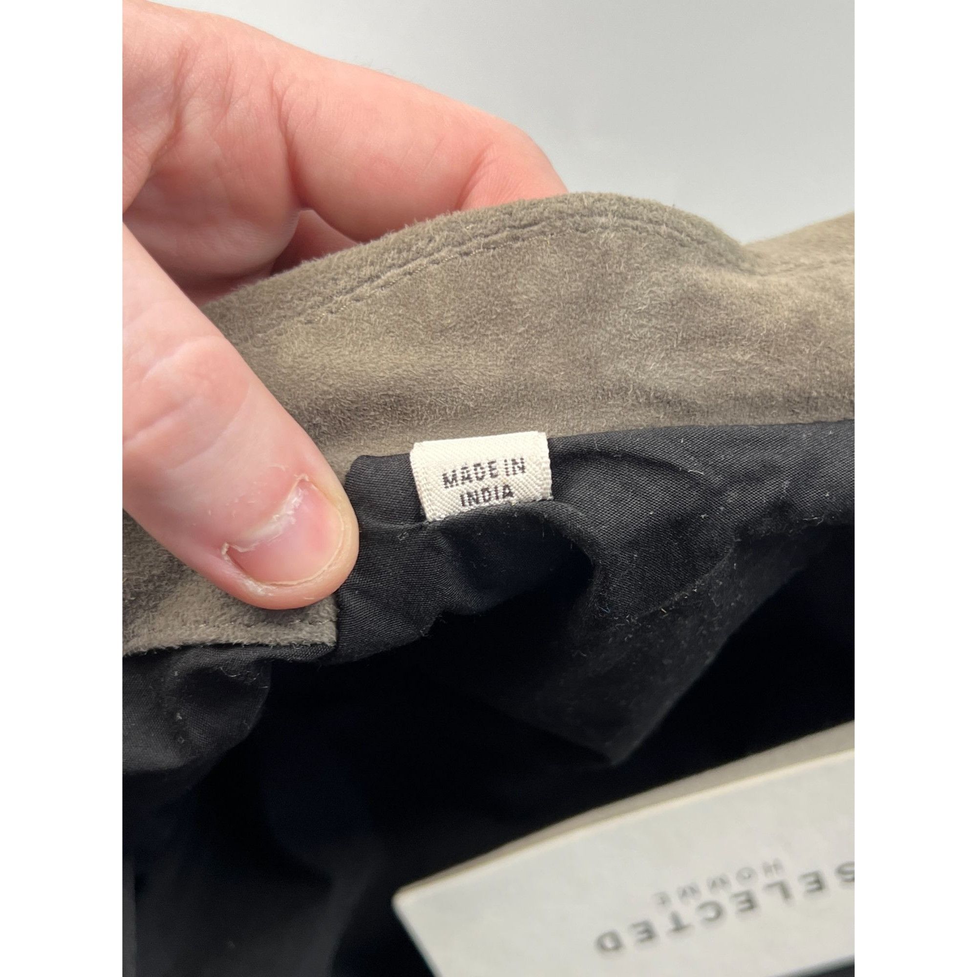 Selected Homme NWT Selected Homme Suede Leather Biker Jacket (Y0744) Size US S / EU 44-46 / 1 - 9 Thumbnail