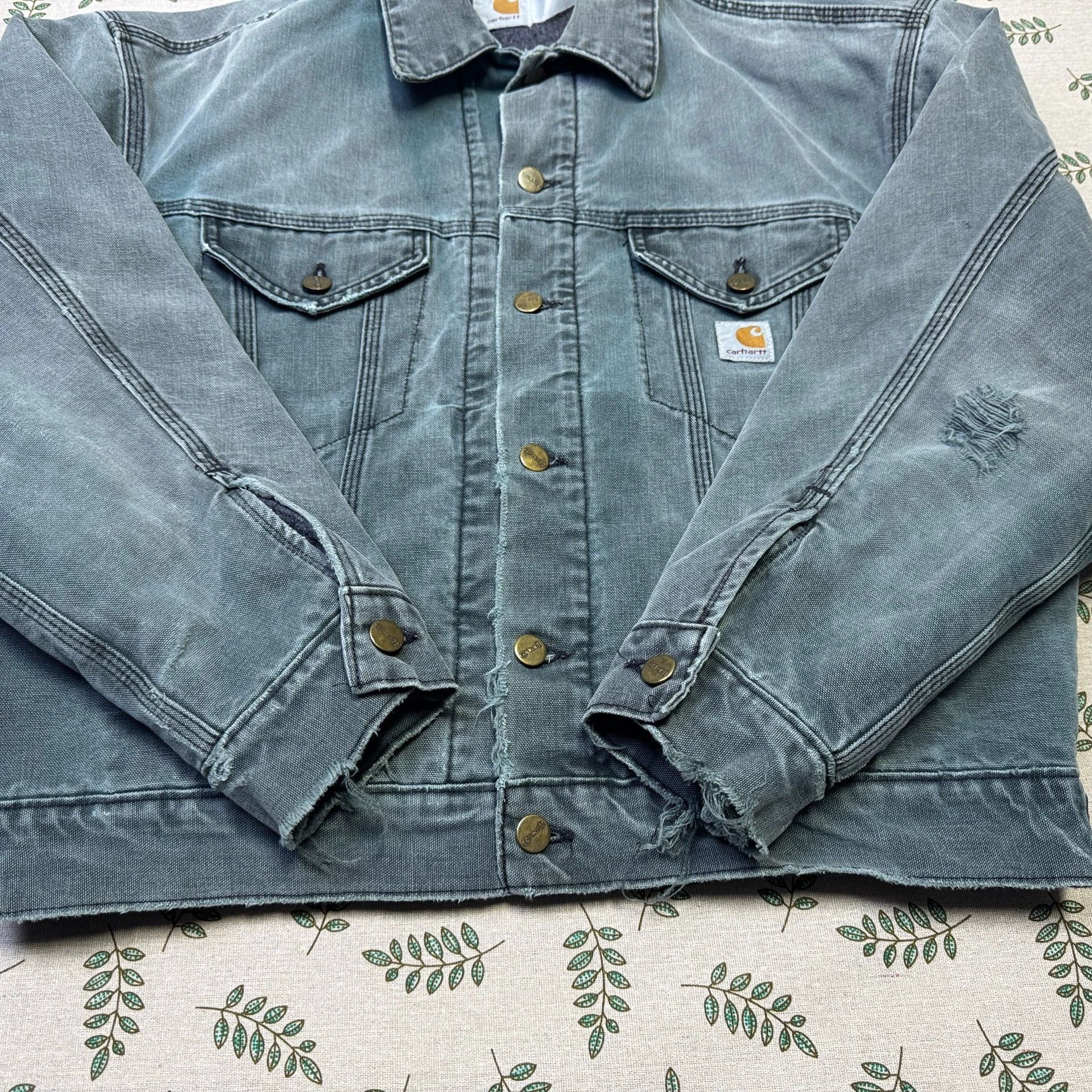 Carhartt Vintage Carhartt JB143 Washed Jacket HTG Hunter Green M Size US M / EU 48-50 / 2 - 3 Thumbnail