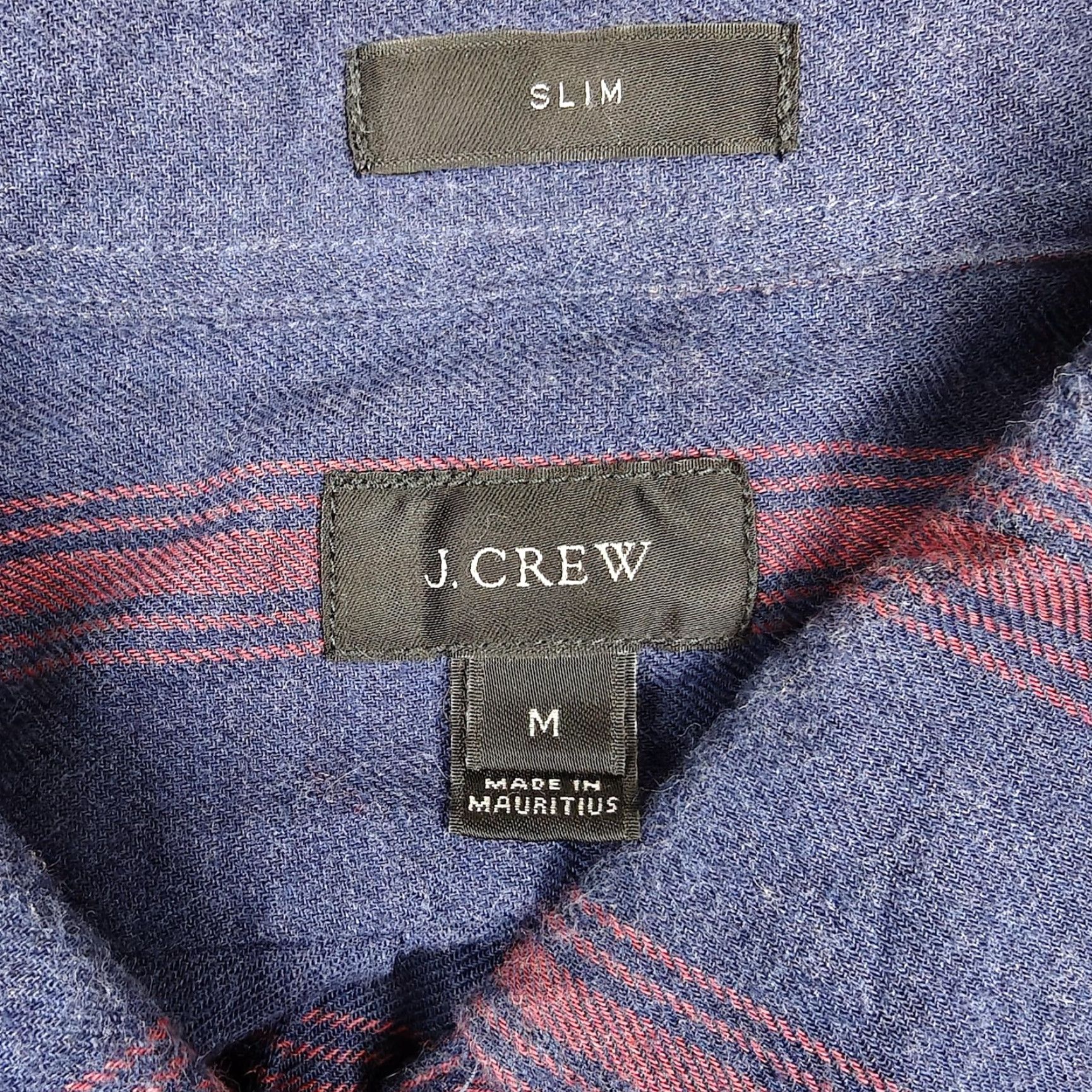 J.Crew J.CREW Shirt Mens Medium Blue Stripe Cotton Slim Fit Button-Down Long Sleeve Size US M / EU 48-50 / 2 - 2 Thumbnail