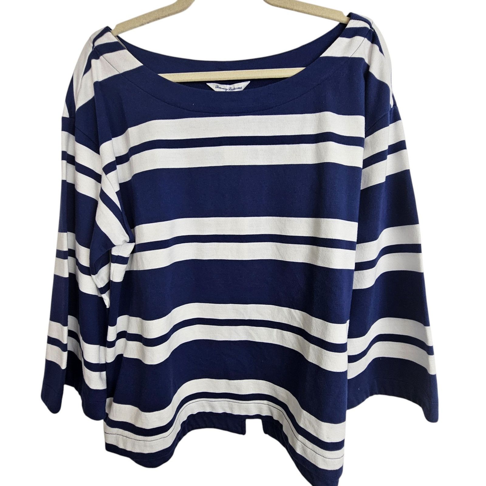 Tommy Bahama Tommy Bahama Womens French Terrace Striped Top Sz L Nautical Size L / US 10 / IT 46 - 2 Thumbnail