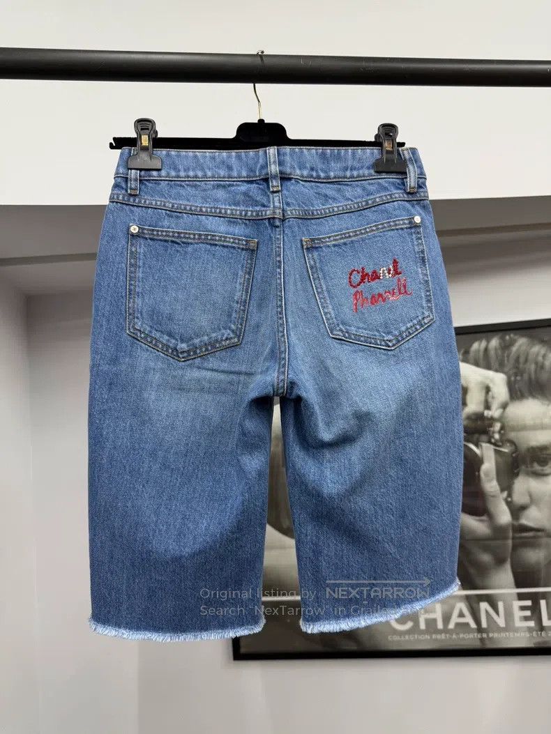 Chanel Chanel Filipino co-branded denim shorts Size 24" / US 00 / IT 34 - 2 Thumbnail
