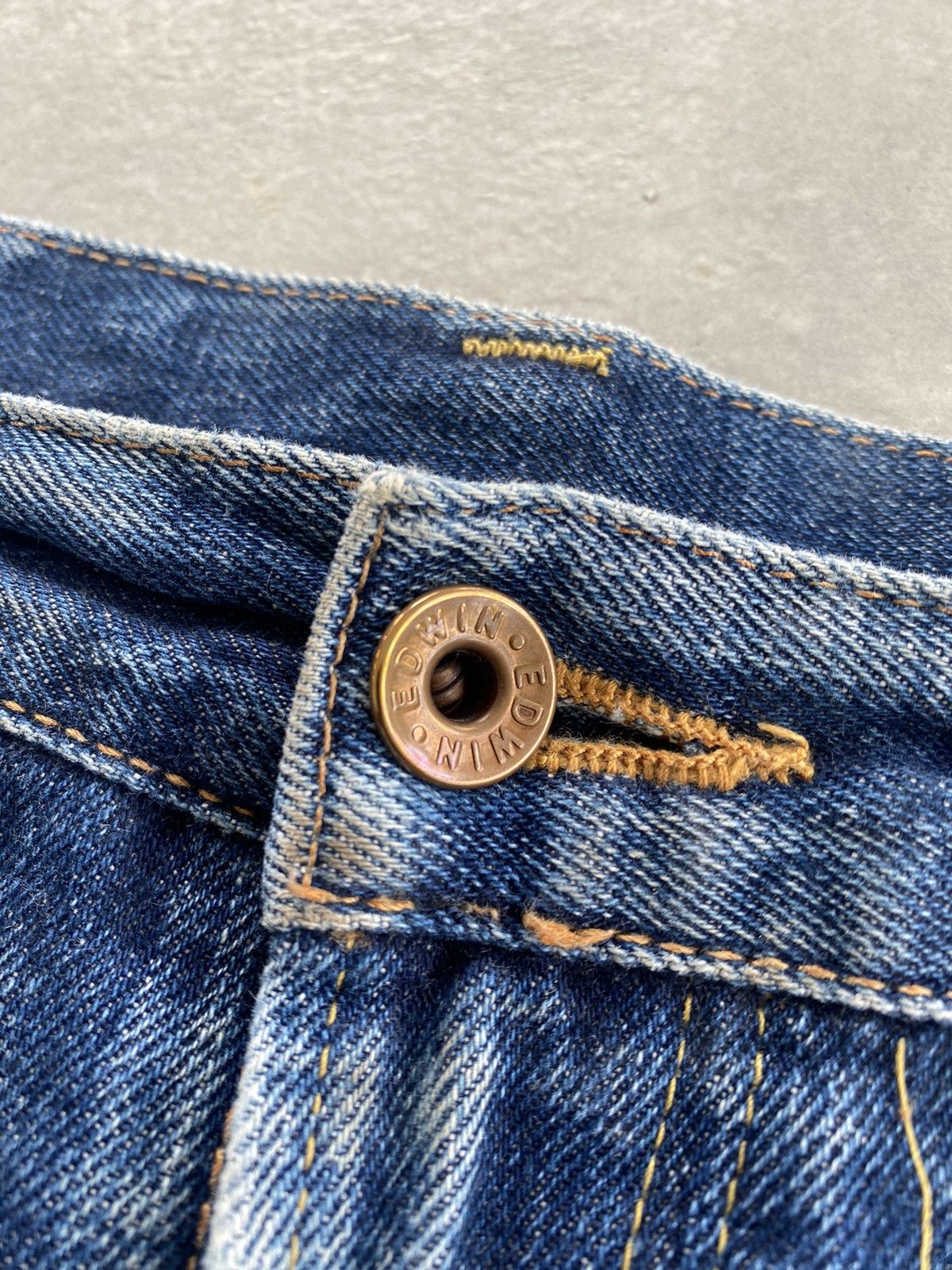 Edwin × Vintage VINTAGE EDWIN WELL WORN PREMIUM 5105 DENIM Size US 34 / EU 50 - 5 Thumbnail