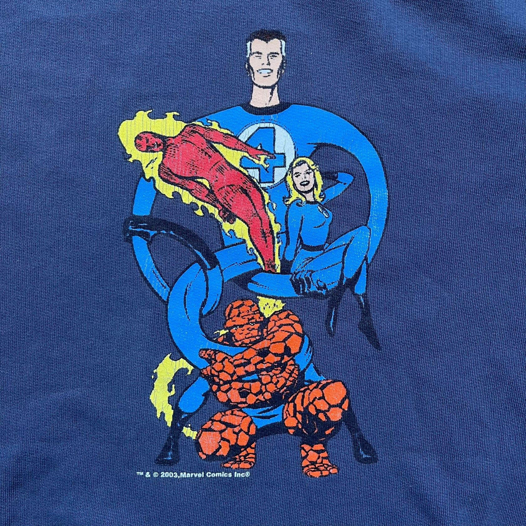Marvel Comics Marvel Fantastic Four 2003 Navy Crewneck Size US L / EU 52-54 / 3 - 2 Thumbnail
