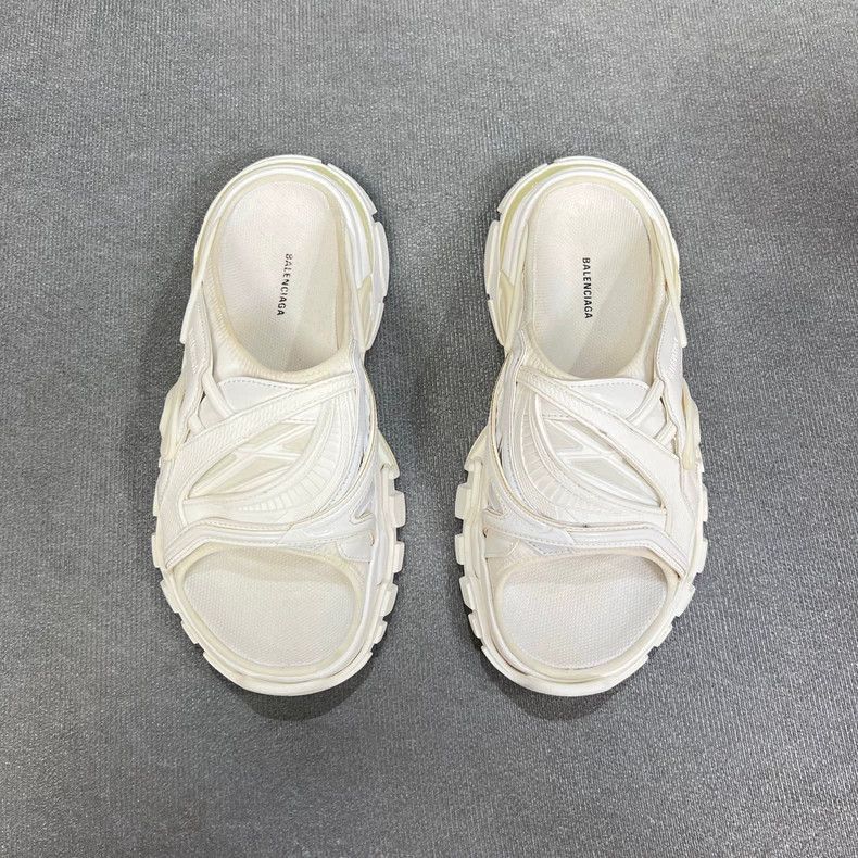Balenciaga Balenciaga White Track Women’s Slides-2505 Size US 8.5 / EU 41-42 - 3 Thumbnail