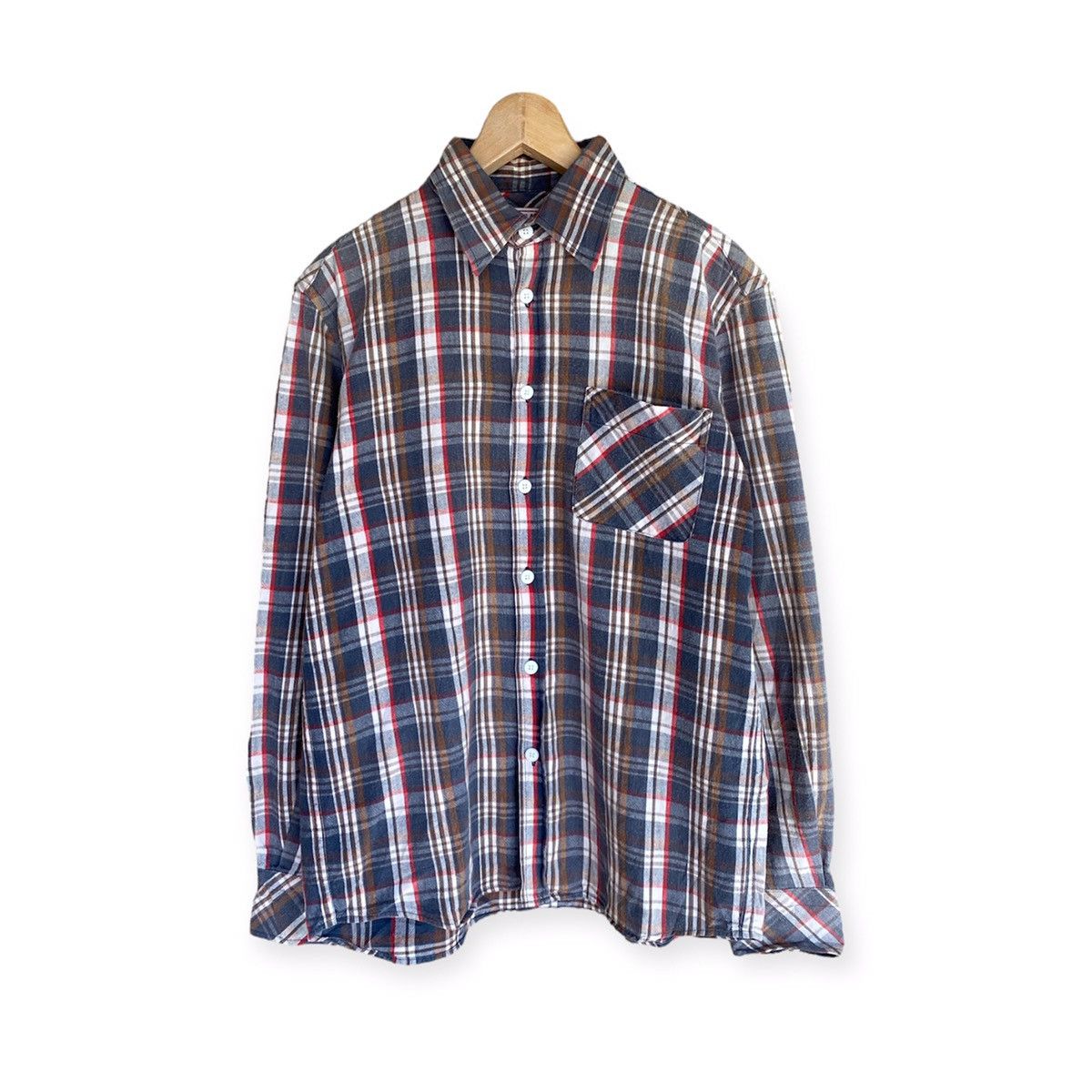 Beams Plus Japanese Brand Beams Plaid Tartan Flannel Shirt Size US M / EU 48-50 / 2 - 1 Thumbnail