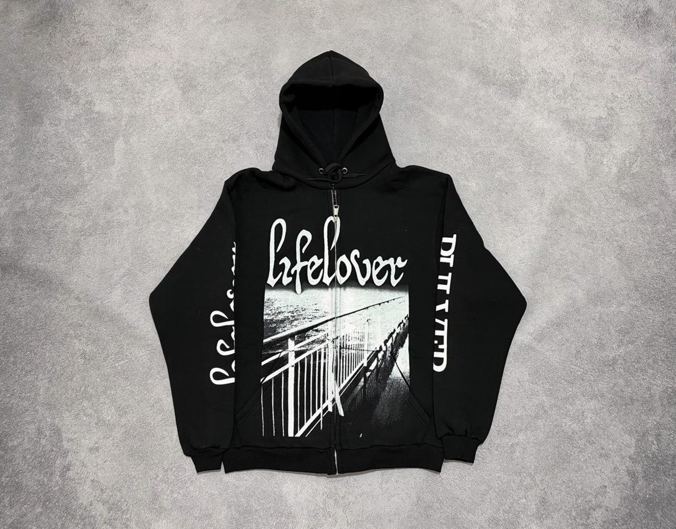 Lifelover / Pulver ブラックメタル Band Tees Zip-hoodie Lifelover Pulver - black metal | Grailed