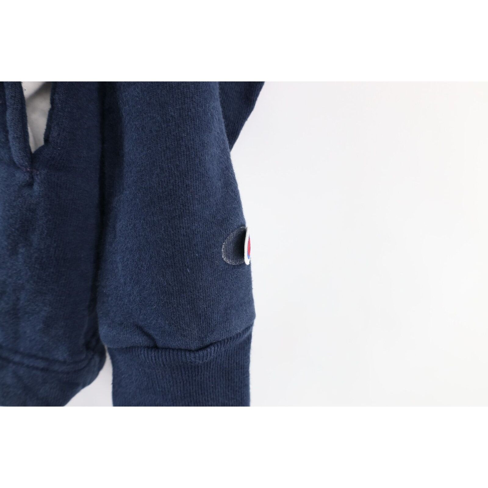 Champion × Vintage Vintage 90s Champion Faded Spell Out Collared Sweatshirt Size XXL / US 16-18 / IT 52-54 - 5 Thumbnail