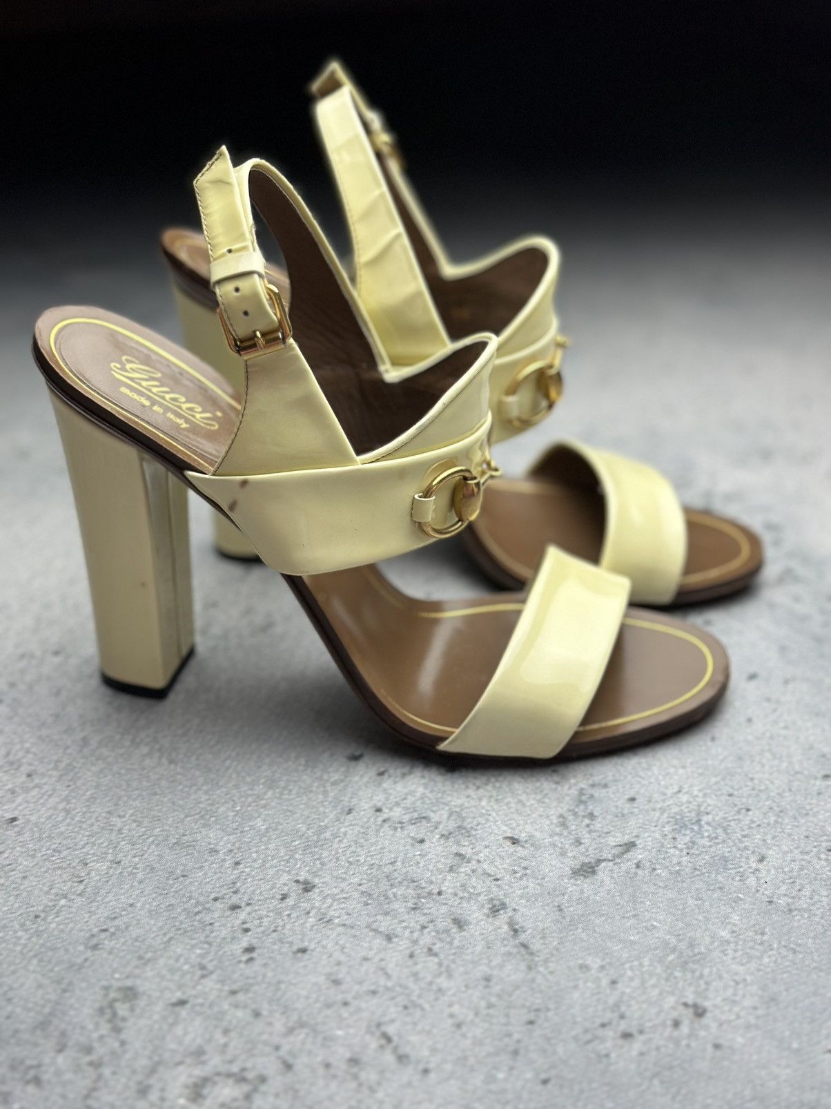 Gucci Gucci Leather Alyssa Horsebit Ankle Strap Sandals y2k Rare Size US 9 / IT 39 - 8 Thumbnail