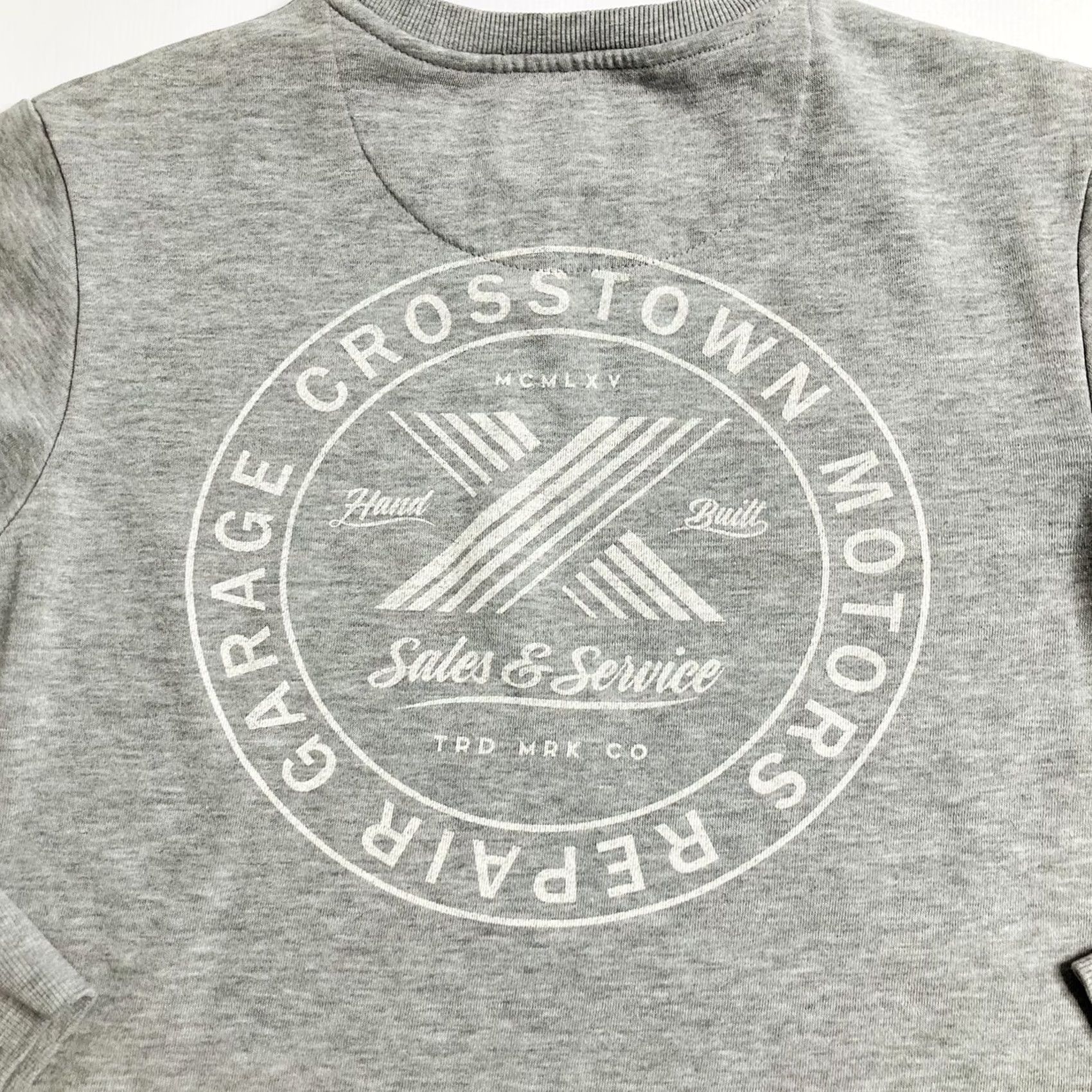 Cotton On COTTON ON Fleece Collection Crewneck Sweatshirt Gray Crosstown Motors Mens M Size US M / EU 48-50 / 2 - 2 Thumbnail