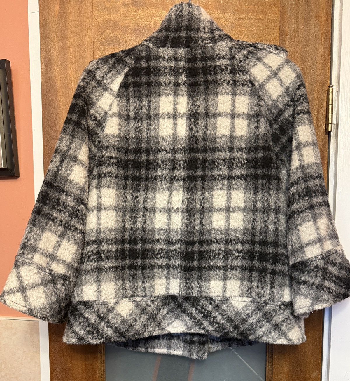 Guess Guess Los Angeles B&W Plaid Wool Moto 3/4 Sleeve Y2K Jacket Size S / US 4 / IT 40 - 8 Thumbnail