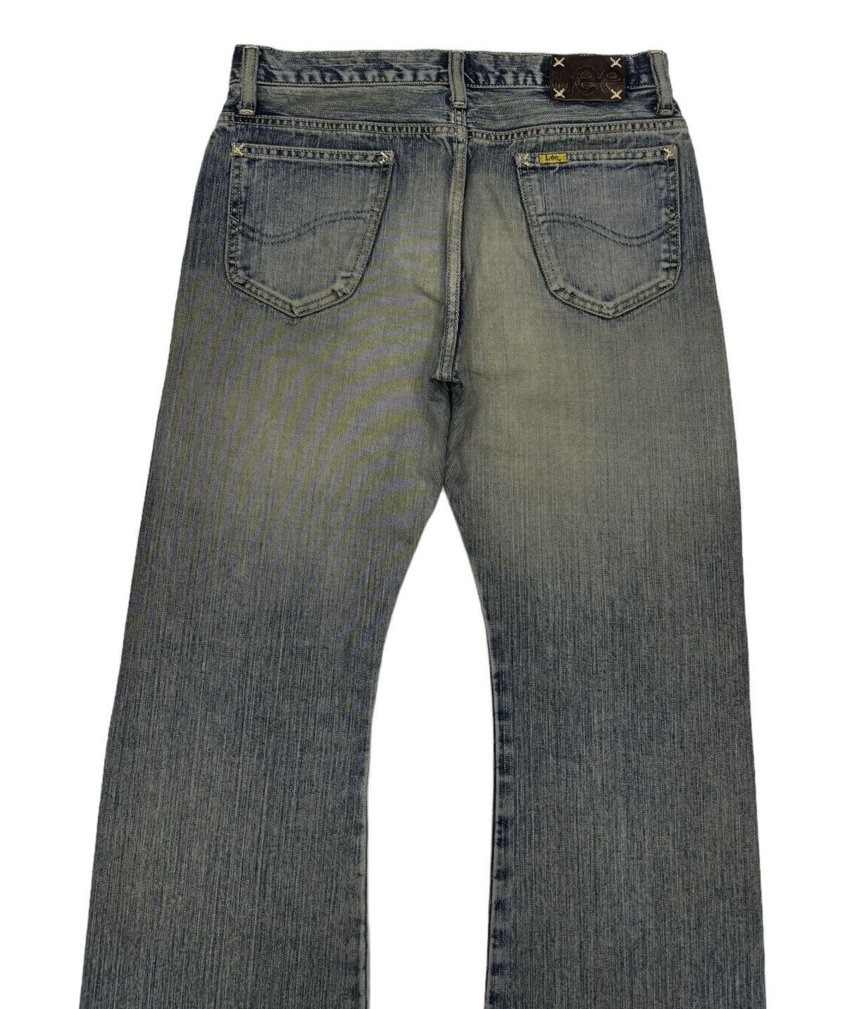 If Six Was Nine × Japanese Brand × Lee 🔥90s Lee Riders Flared Mud Wash Distress Denim Jeans Size US 32 / EU 48 - 8 Thumbnail