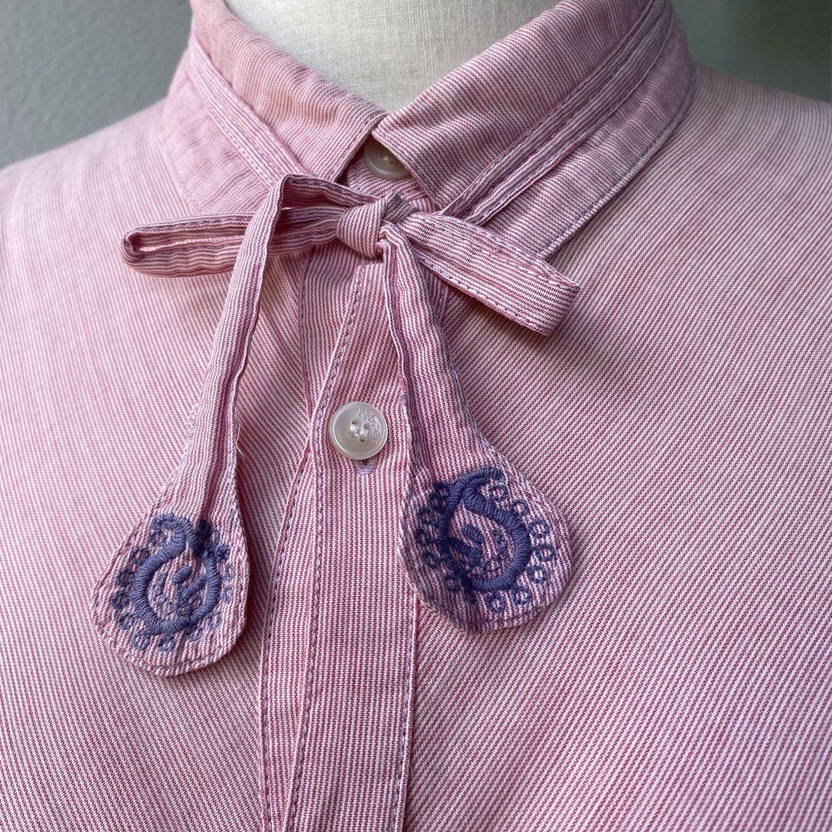 Ne-Net Ne-net Pink Puff Sleeve Babydoll Blouse Size XS / US 0-2 / IT 36-38 - 4 Thumbnail