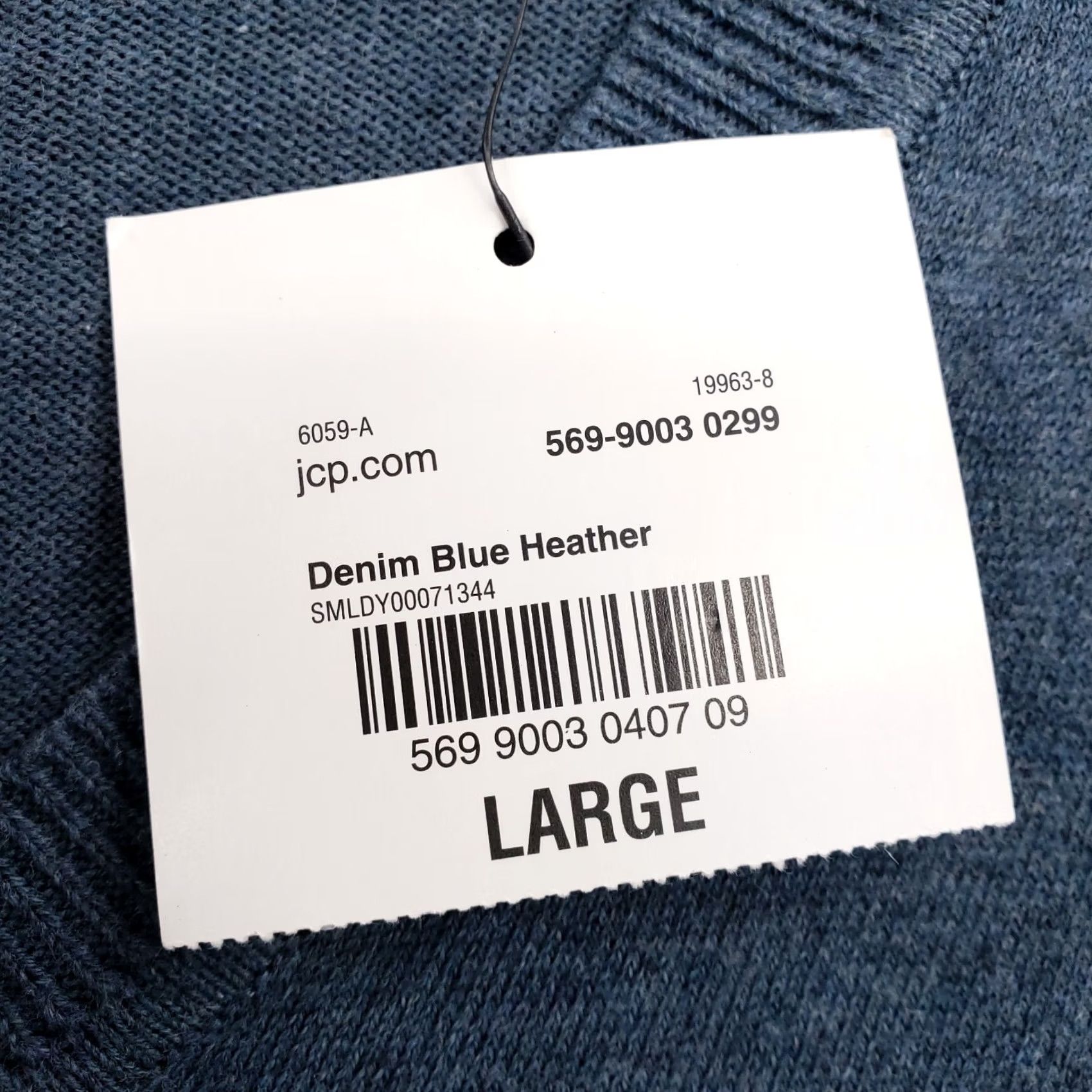 Vintage J. Ferrar Sweater Mens L Large Blue Pullover Modern Fit Soft Touch Cotton NEW Size US L / EU 52-54 / 3 - 4 Thumbnail