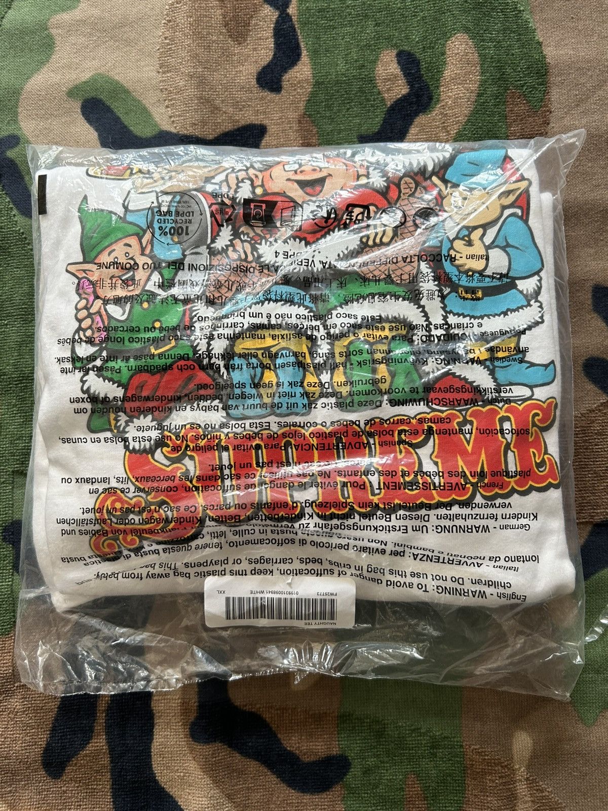Supreme Supreme Naughty Tee White XXL FW25 Size US XXL / EU 58 / 5 - 2 Thumbnail