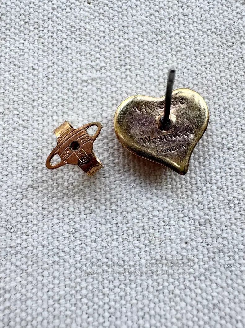 Vivienne Westwood Vivienne Westwood Red Heart Saturn Earrings Size ONE SIZE - 4 Thumbnail