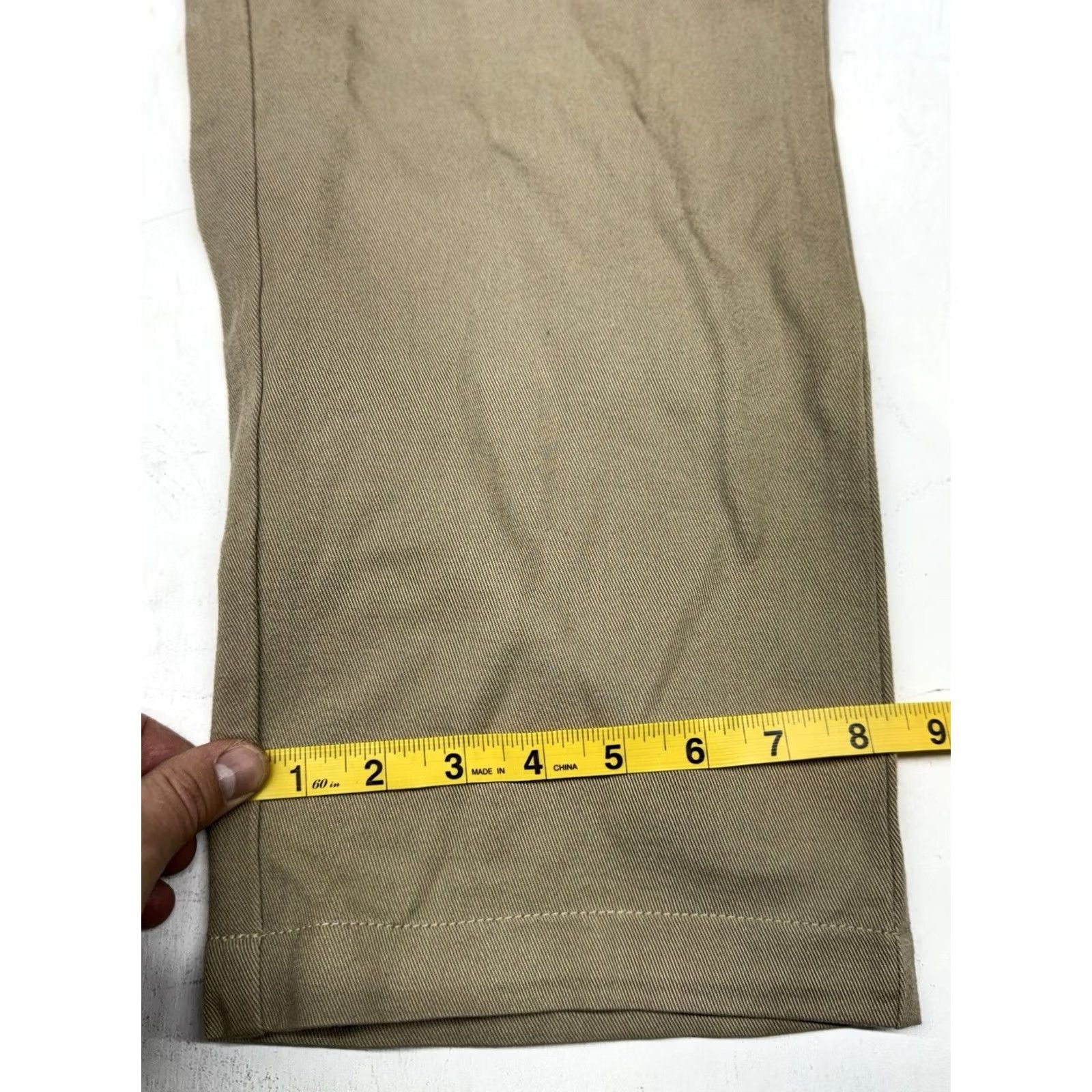 Vintage HISTORICAL EMPORIUM Khaki Pants 36x30 Chino Straight 5-Pocket Men Beige Cotton High Rise Front Zipper Button Shirt? Size US 36 / EU 52 - 6 Thumbnail