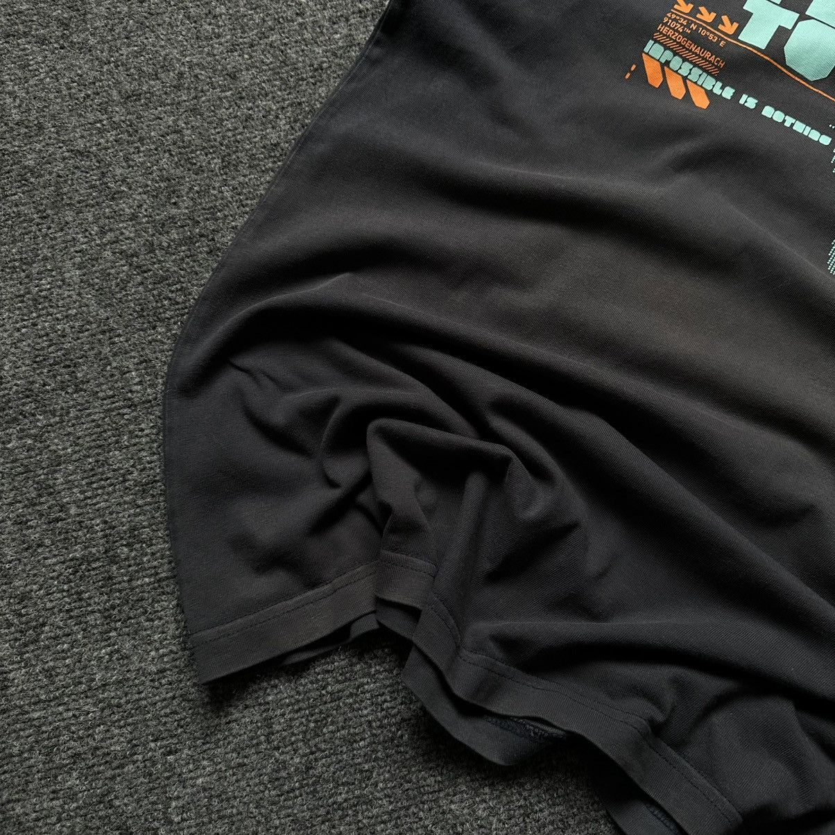 Adidas VTG Adidas T-shirts Big Logo Size XL Dark Blue Trashed 00s Size US XL / EU 56 / 4 - 9 Thumbnail
