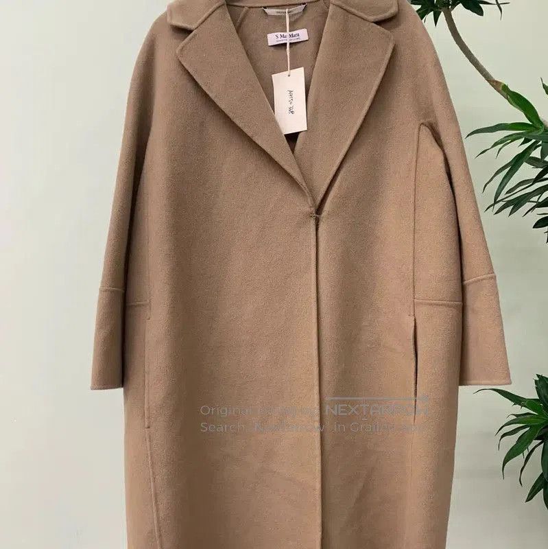 Max Mara MaxMara Khaki Belted Women's Coat . Size S / US 4 / IT 40 - 2 Thumbnail