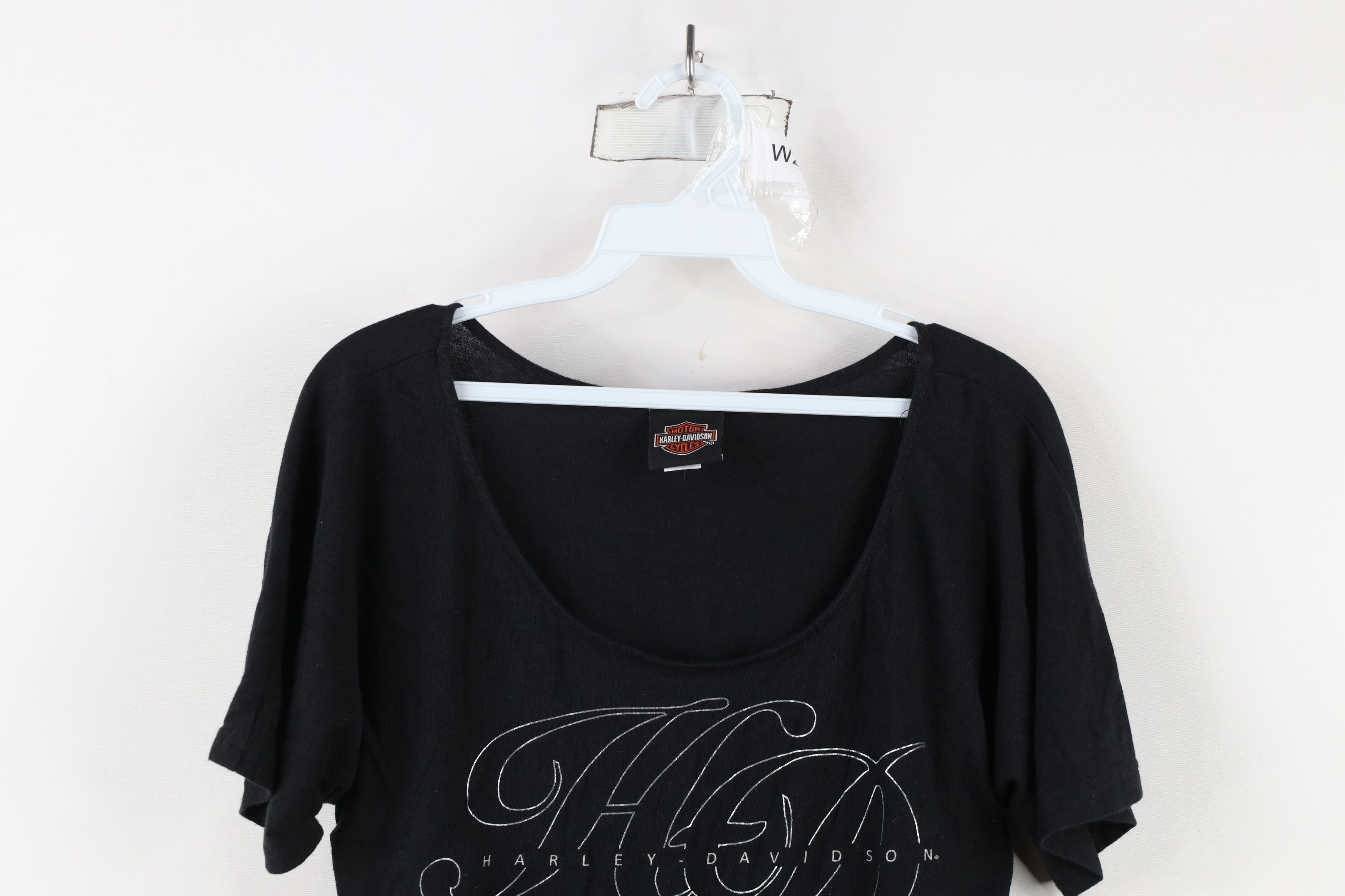 Harley Davidson × Vintage Vintage Y2K Harley Davidson Tribal Scoop Neck T-Shirt Size L / US 10 / IT 46 - 2 Thumbnail