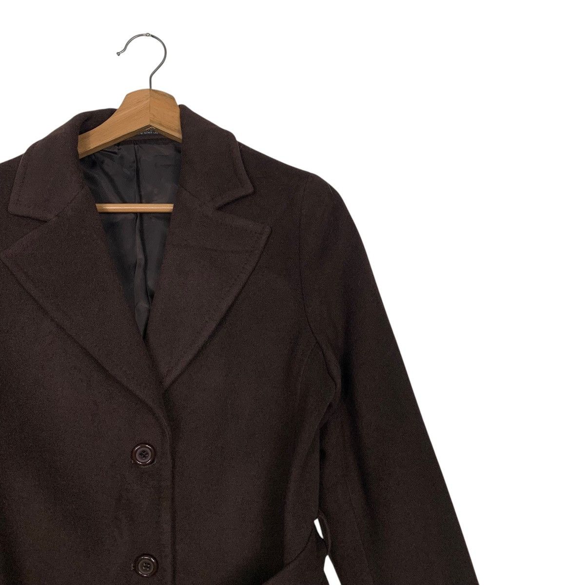 Japanese Brand INED Brown Wool Cashmere Overcoat / Jacket #2696-C121 Size M / US 6-8 / IT 42-44 - 6 Thumbnail