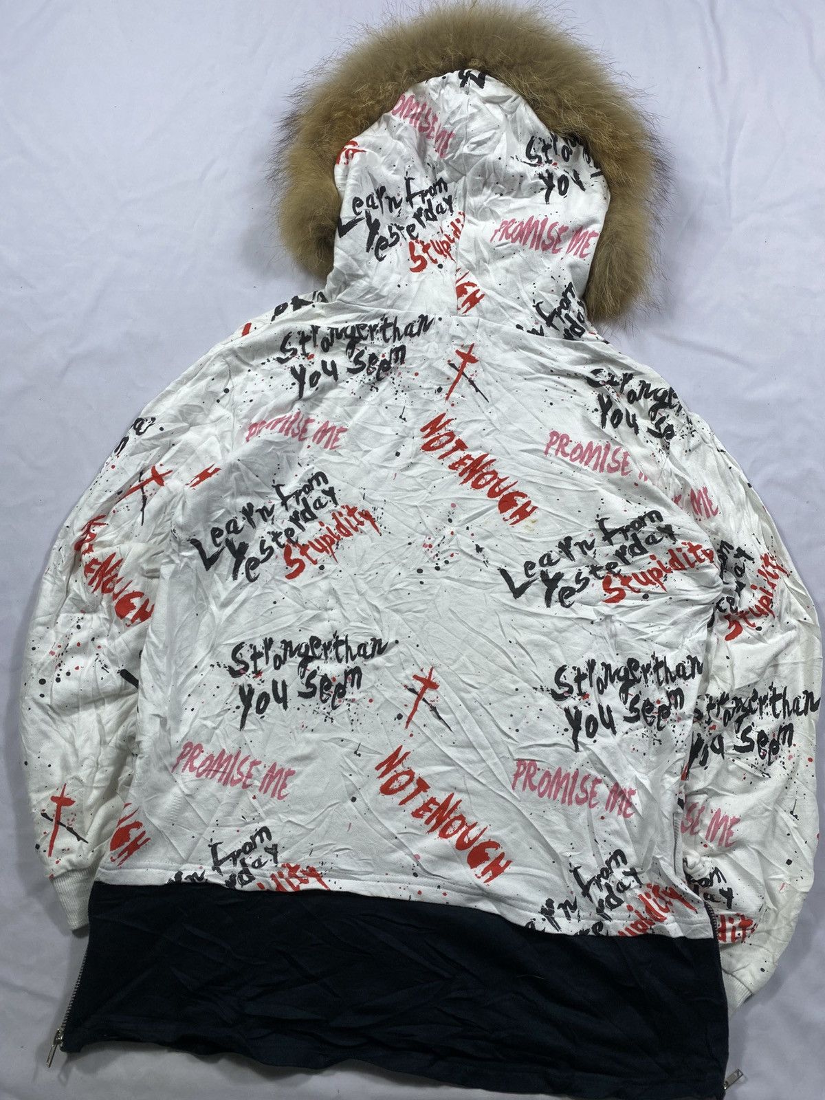 Hysteric Glamour Gothic Faux Fur Punk Hoodie Lgb Style Size US M / EU 48-50 / 2 - 4 Thumbnail
