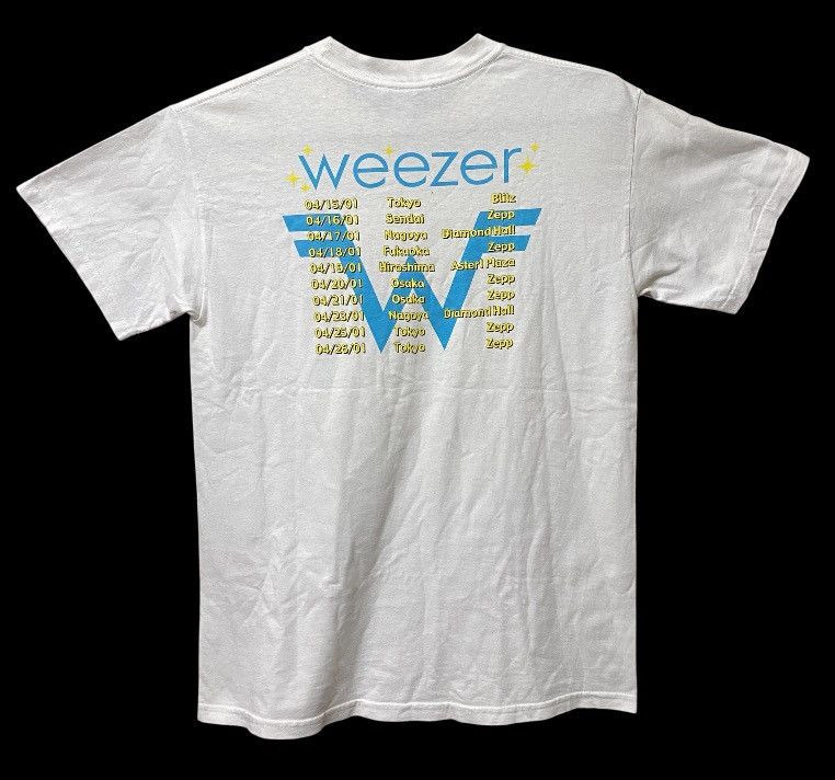 Band Tees Vintage 2001 Weezer Japan Tour shirt grunge band indie Size US M / EU 48-50 / 2 - 2 Thumbnail