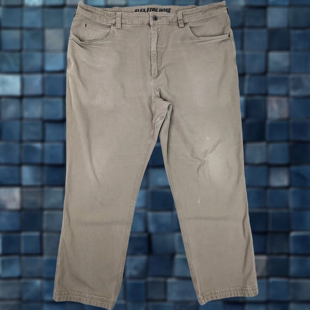 Vintage Duluth Pants Flex Fire Hose Standard Fit Men 42x30 Beige Khakis 5-Pocket Workwear Regular Mens Pants Flex Fire Hose Beige Size US 38 / EU 54 - 1 Thumbnail