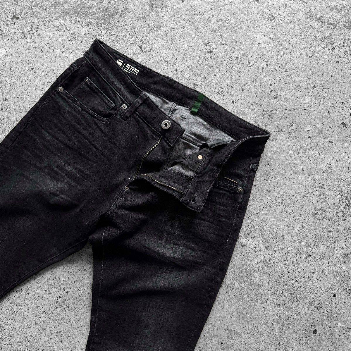 G-Star G-Star Raw Revend Skinny Mens Black Jeans Stretch Denim Slim Size US 31 - 5 Thumbnail