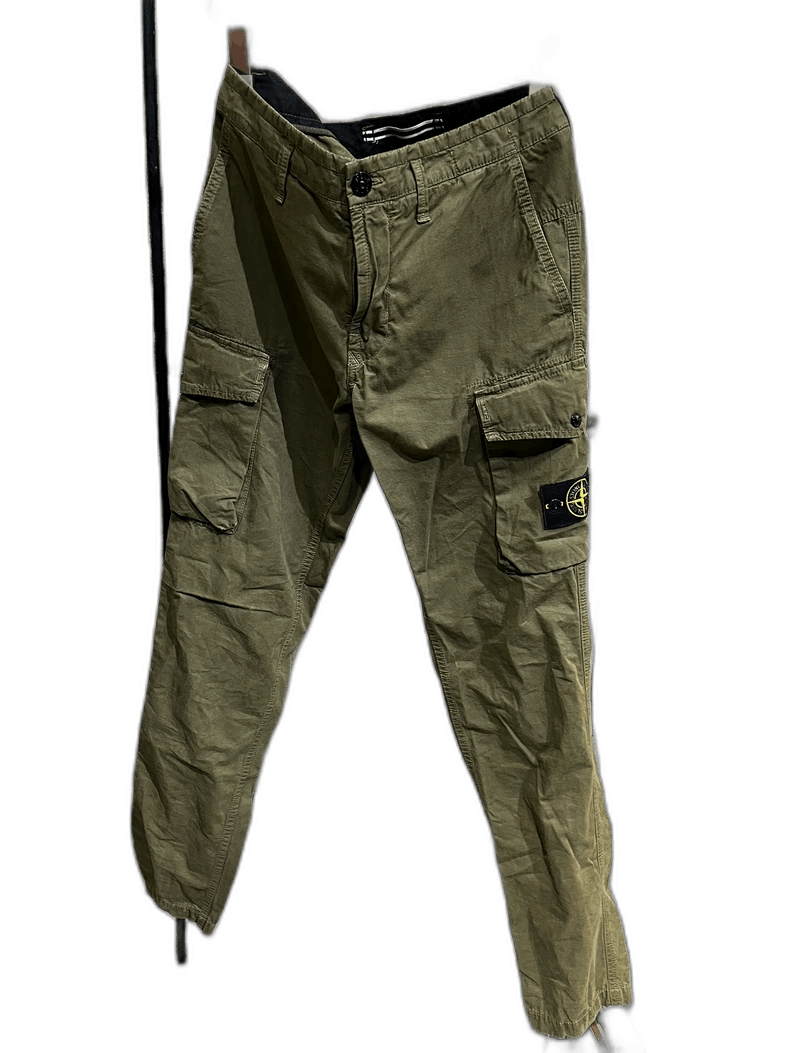 Stone Island Stone Island Green Cargo Pants Size 31 -2506 Size US 31 - 1 Thumbnail