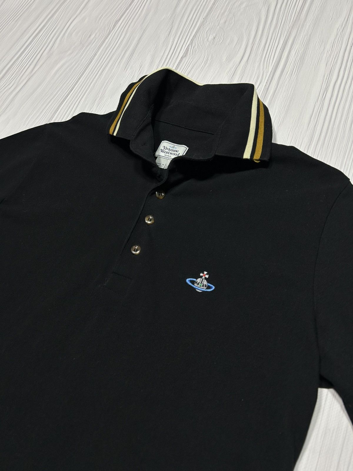 Vivienne Westwood Vivienne Westwood Black Polo T-Shirt Size L Size US L / EU 52-54 / 3 - 4 Thumbnail