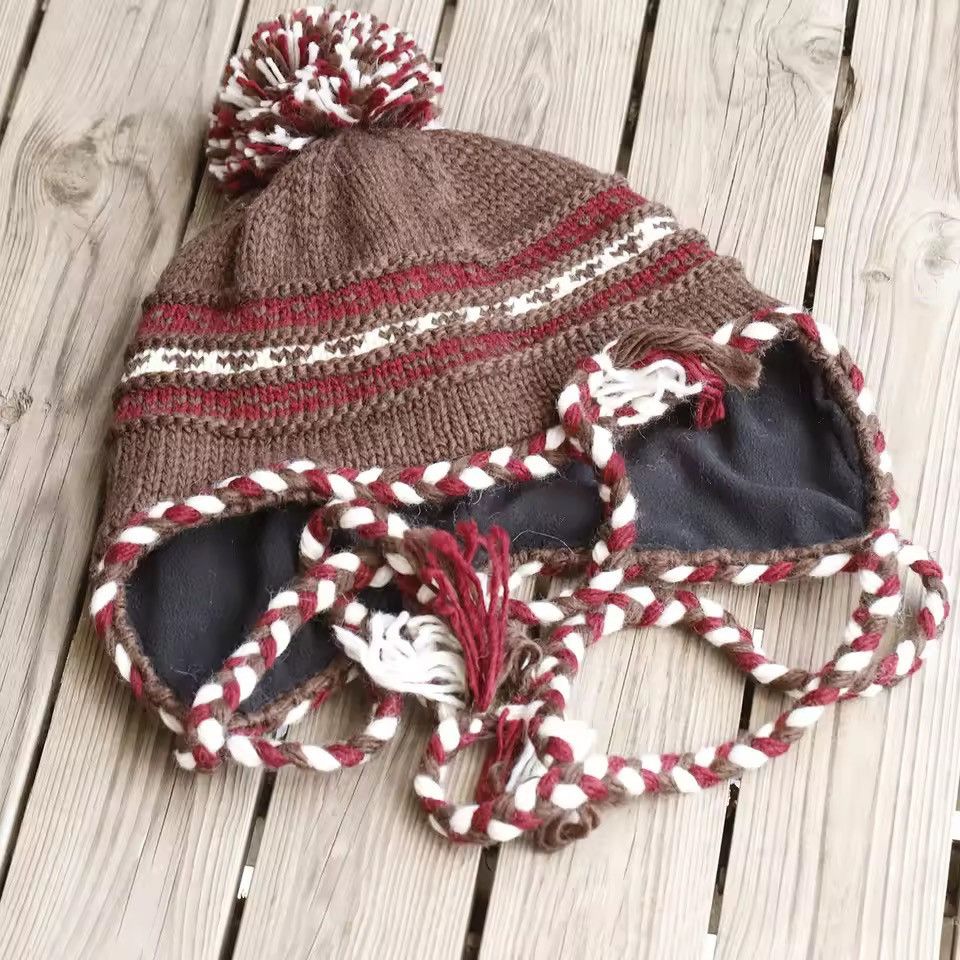 Other Thickened Warm Knitted Wool Cap Size ONE SIZE - 2 Thumbnail