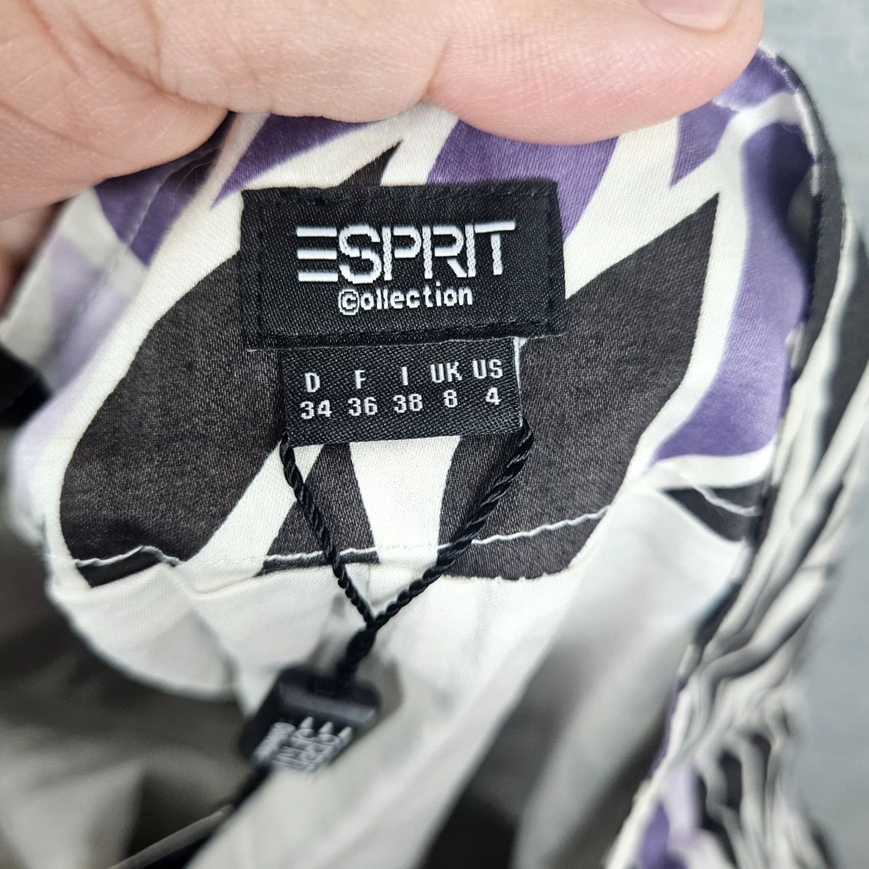 Esprit Esprit Skirt Women's Purple Floral Cotton A-Line Short Sz 4 New Grounded Colorful Casual Everyday Mens? Size 27" / US 4 / IT 40 - 7 Thumbnail