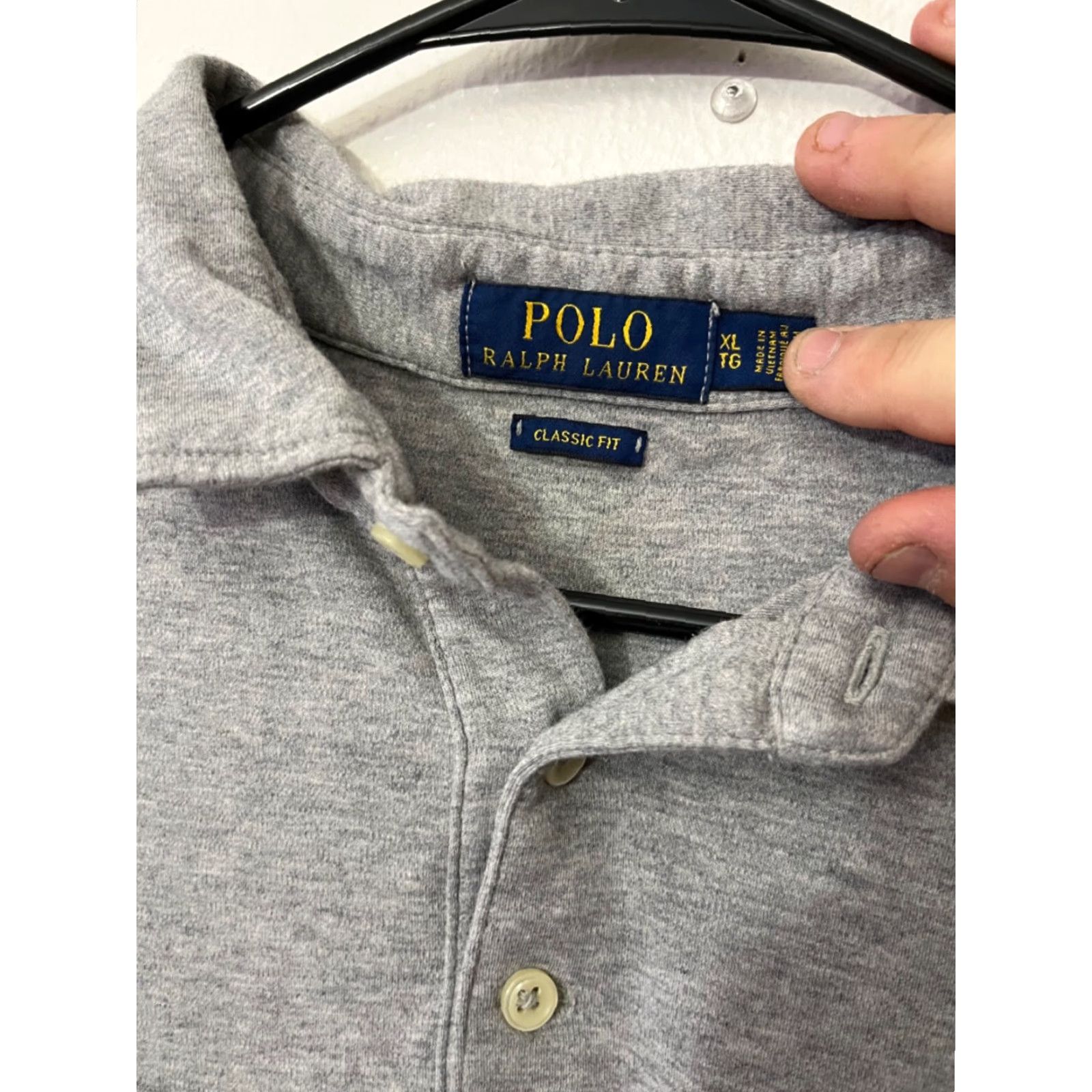 Polo Ralph Lauren Polo Ralph Lauren Polo Shirt Gray Logo Pony XL Mens Classic Fit Polo Shirt Polo Ralph Lauren Logo Pony Classic Fit Gray XL Mens Size US XL / EU 56 / 4 - 2 Thumbnail