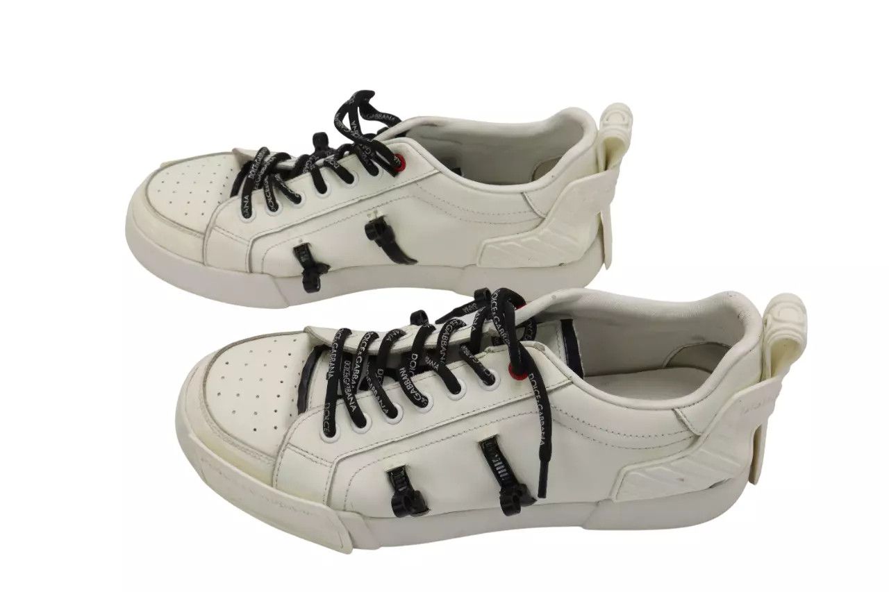 Dolce & Gabbana DOLCE & GABBANA Sneakers Men's EU 42 White Leather Low Top Size US 9 / EU 42 - 5 Thumbnail