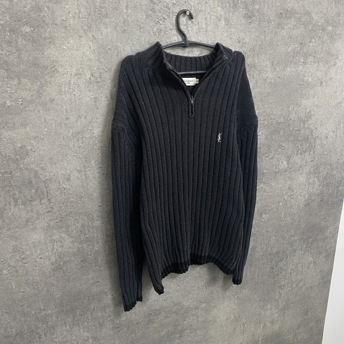 Yves Saint Laurent Vintage YSL Yves Saint Laurent Zip Sweater Knit 1/4 Size US XL / EU 56 / 4 - 3 Thumbnail
