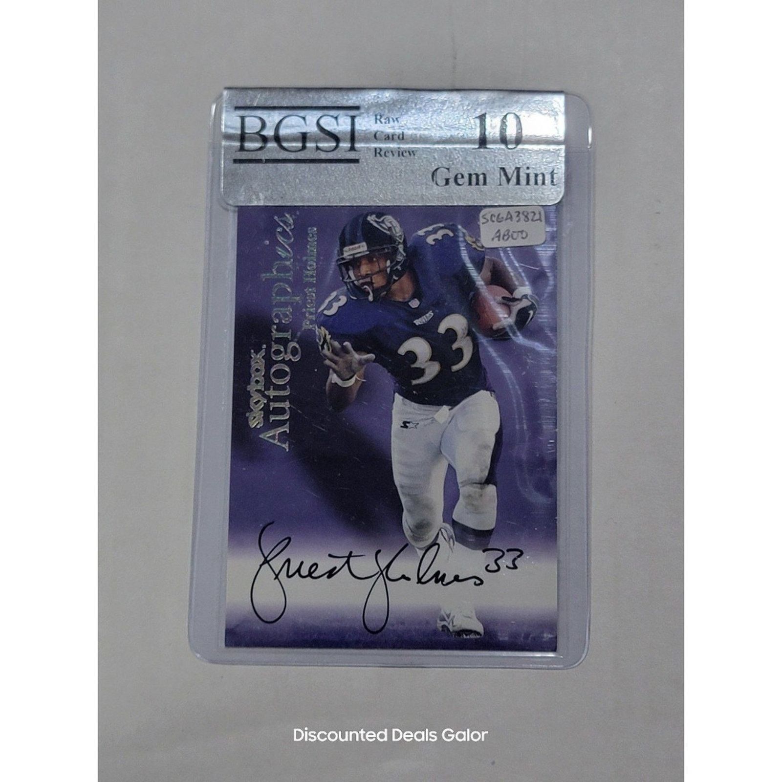 Other Priest Holmes 1999 Skybox Autographics On Card Auto Mint 10 Size ONE SIZE - 1 Thumbnail